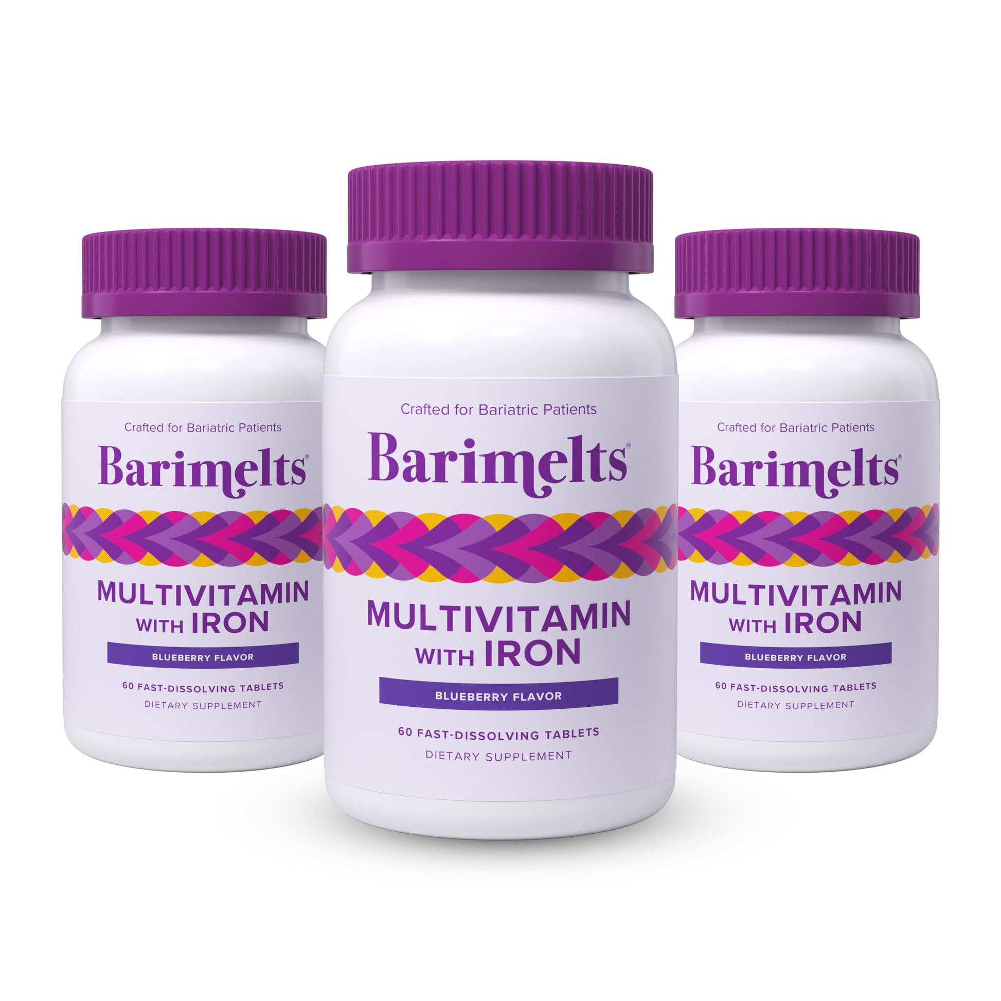 BariMelts Bariatric Multivitamin with Iron, 180 Tablets