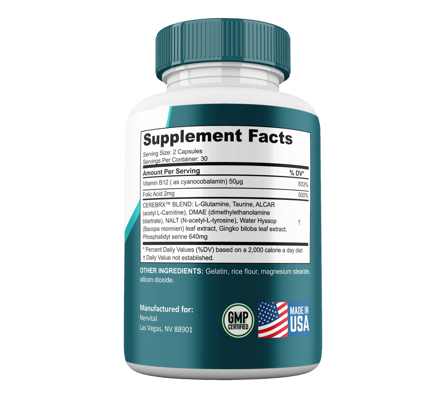 Gold Nutra Nervital Capsule 1 Count