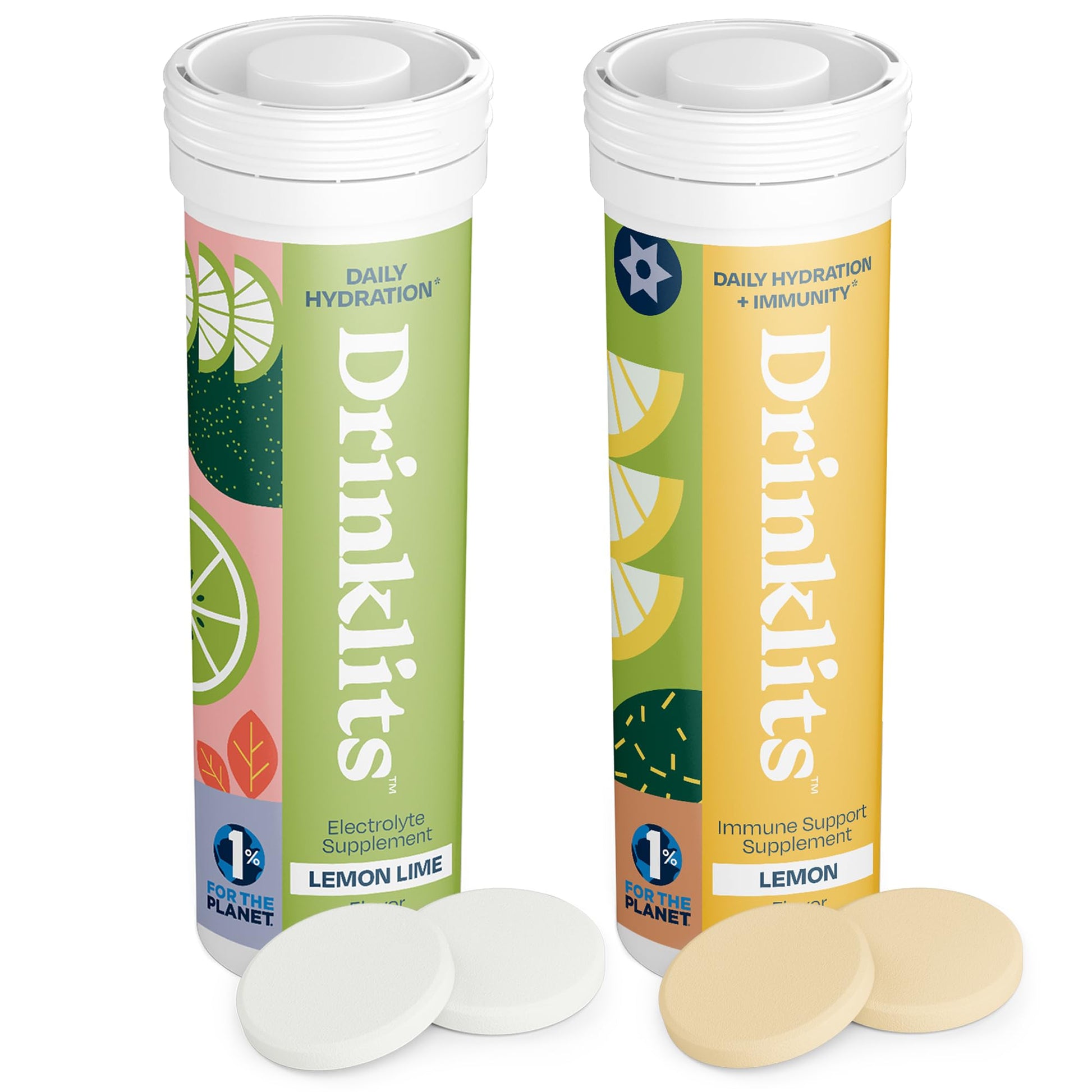 Drinklits Lemon Immunity & Lemon-Lime Hydration Tablets 20 Tablets