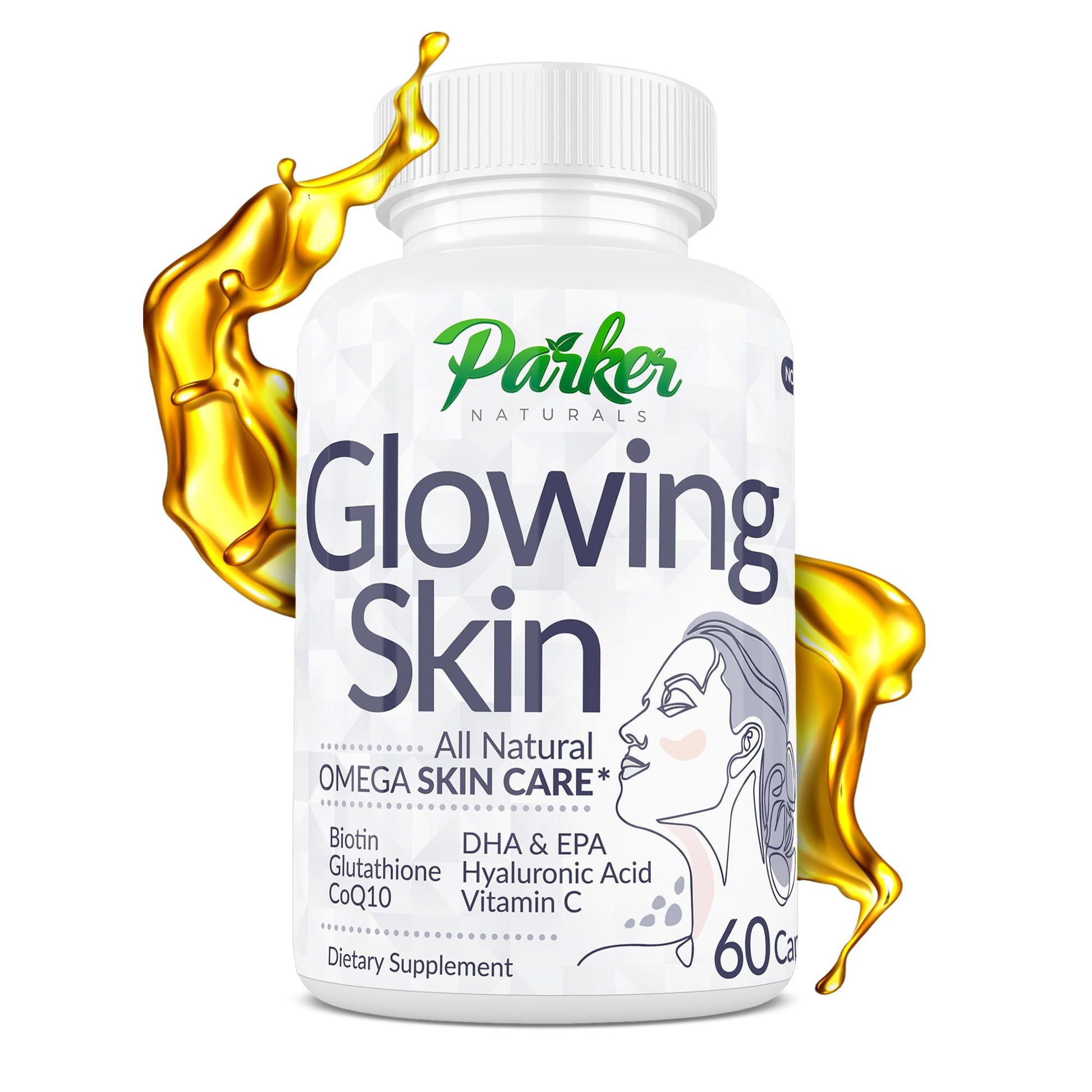 Parker Naturals Glowing Skin Supplement Capsules, 60 Count