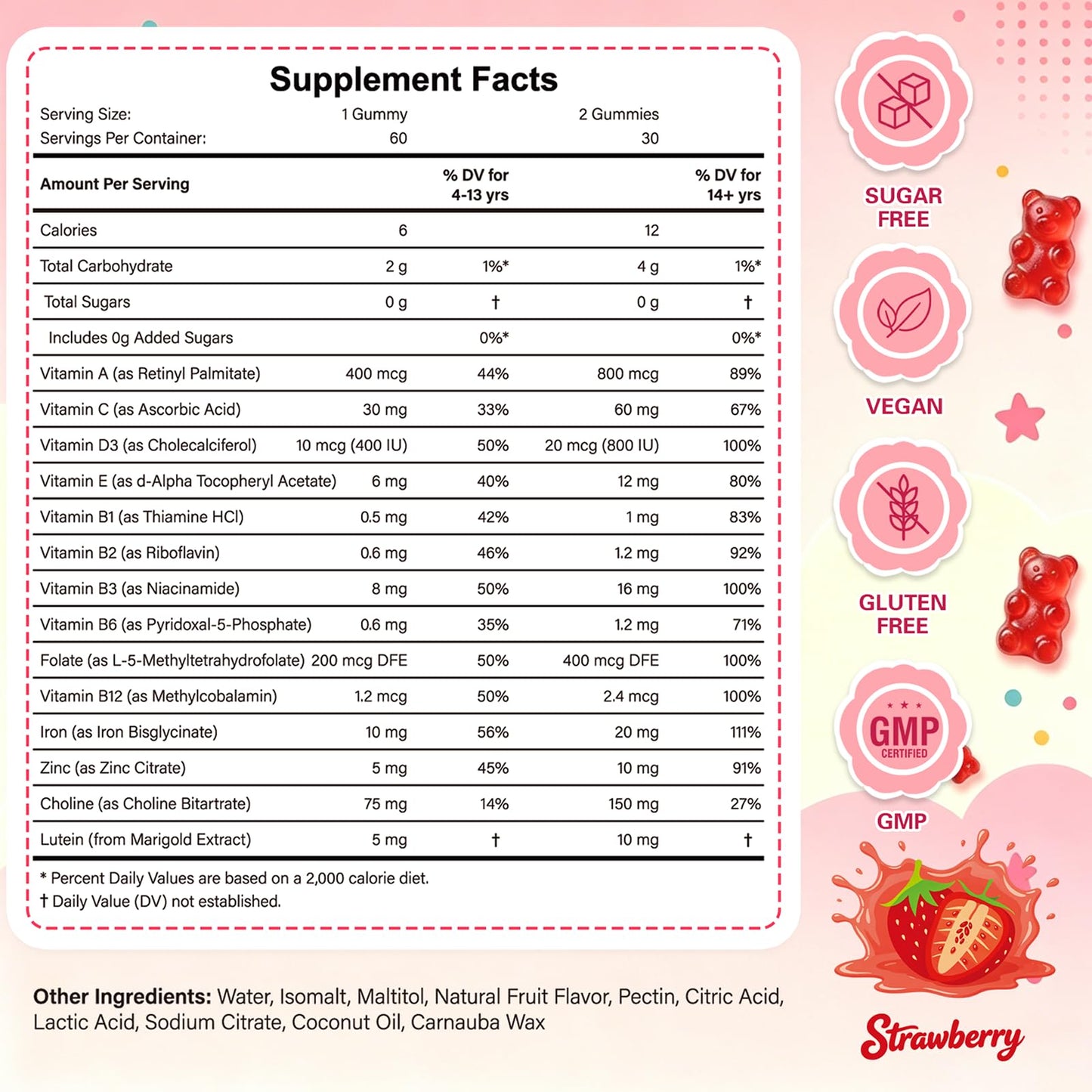 ABYSSUS Iron Gummies 60 Count