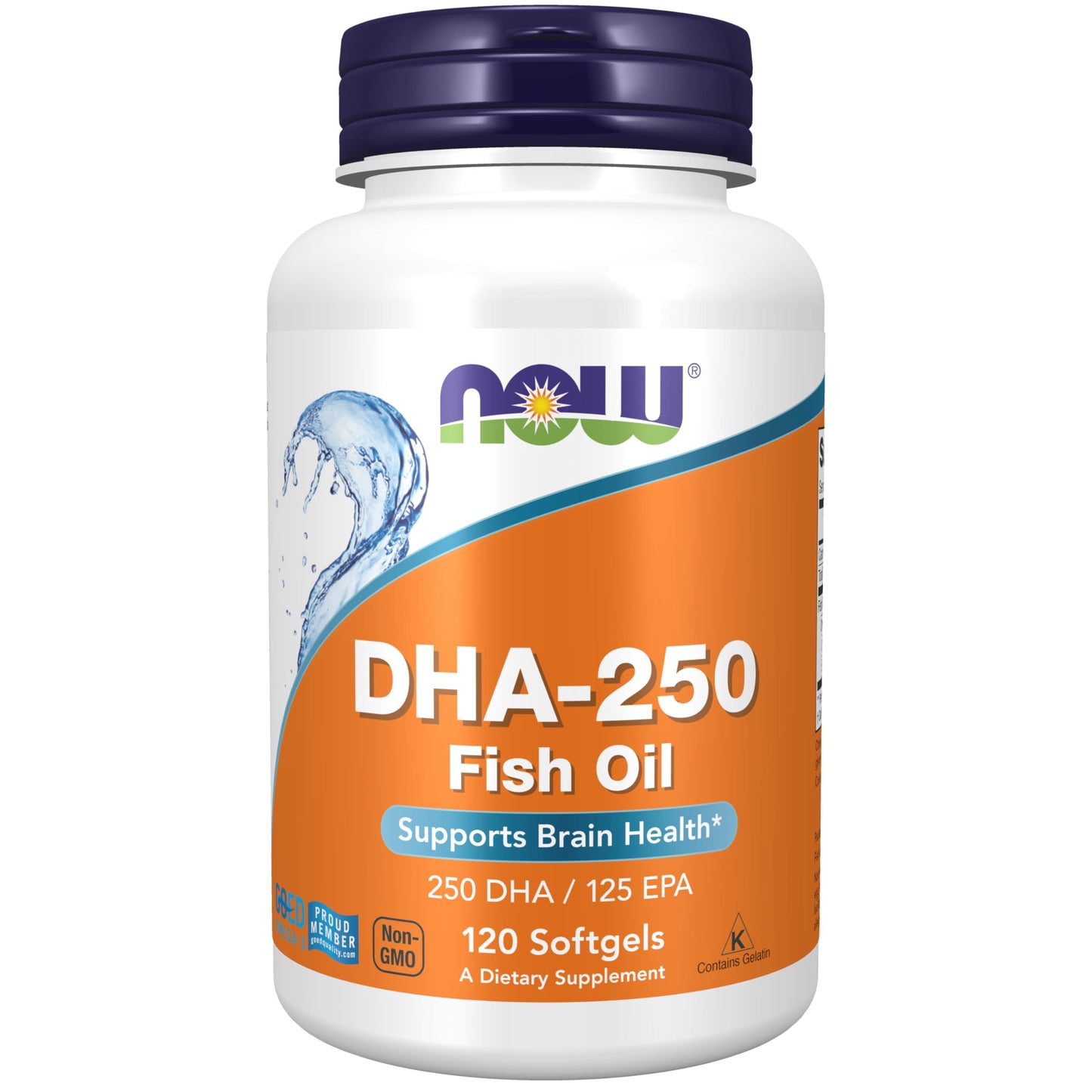 NOW Foods DHA-250 with 125 EPA Softgels 120