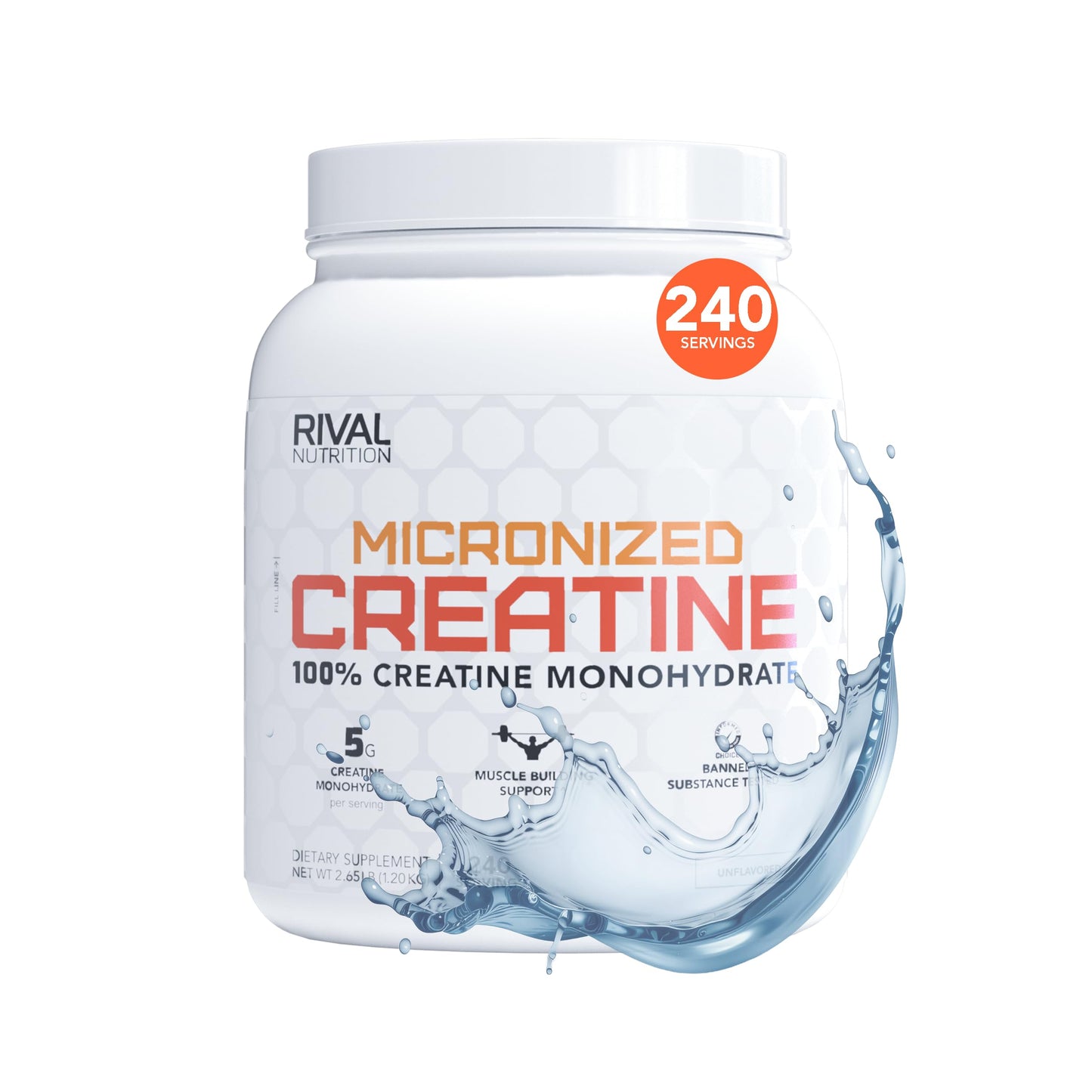 RIVAL NUTRITION Micronized Creatine Powder 42.4