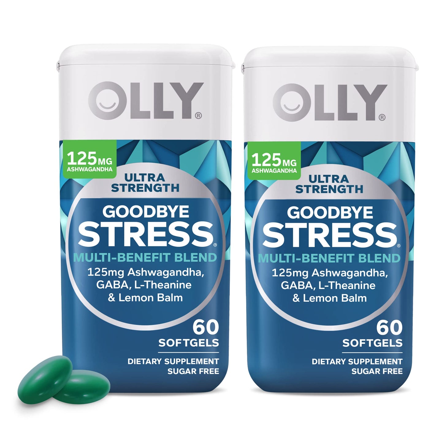 OLLY Ultra Strength Goodbye Stress Softgels, 120 Count