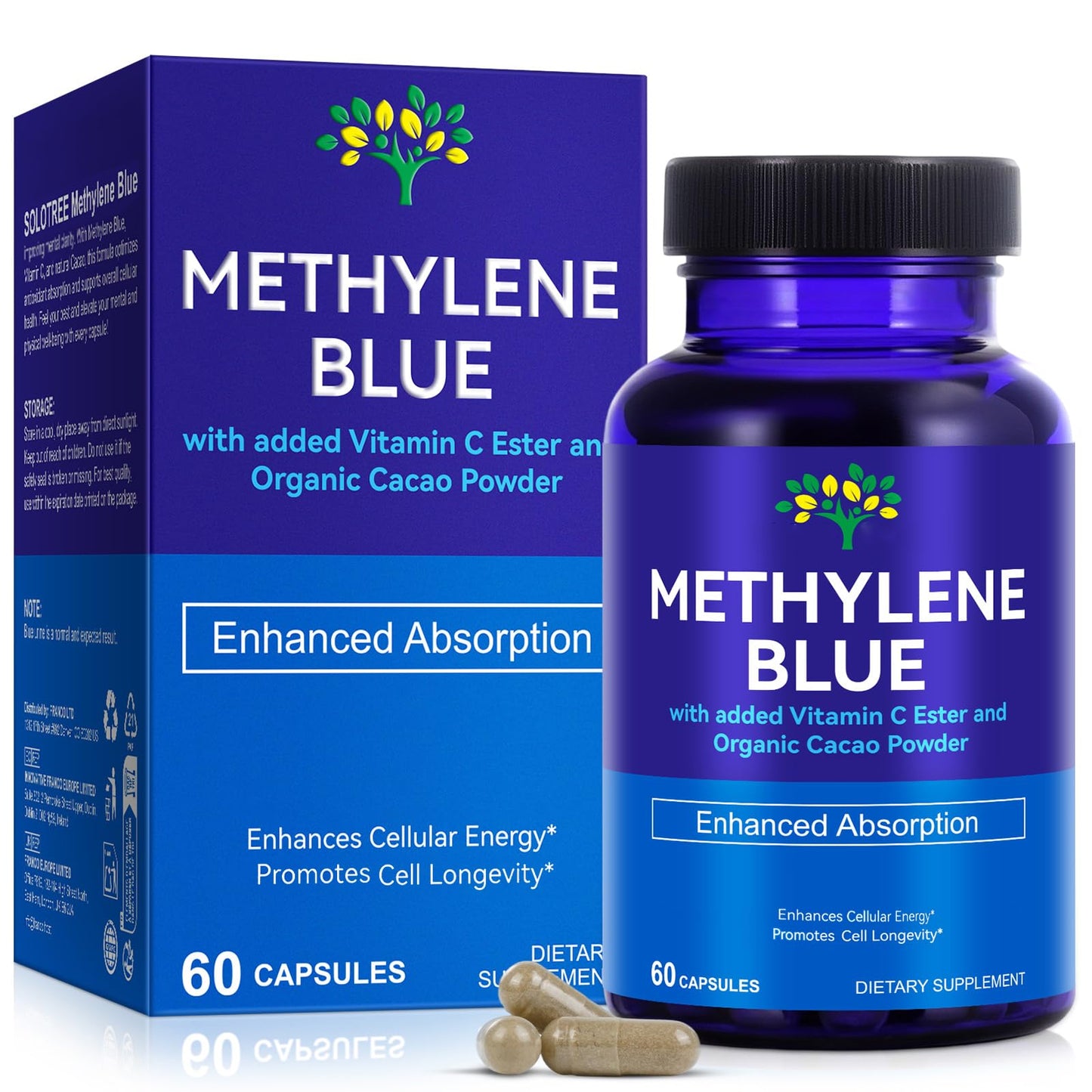 ZODENIS Methylene Blue Capsules, 60 Count