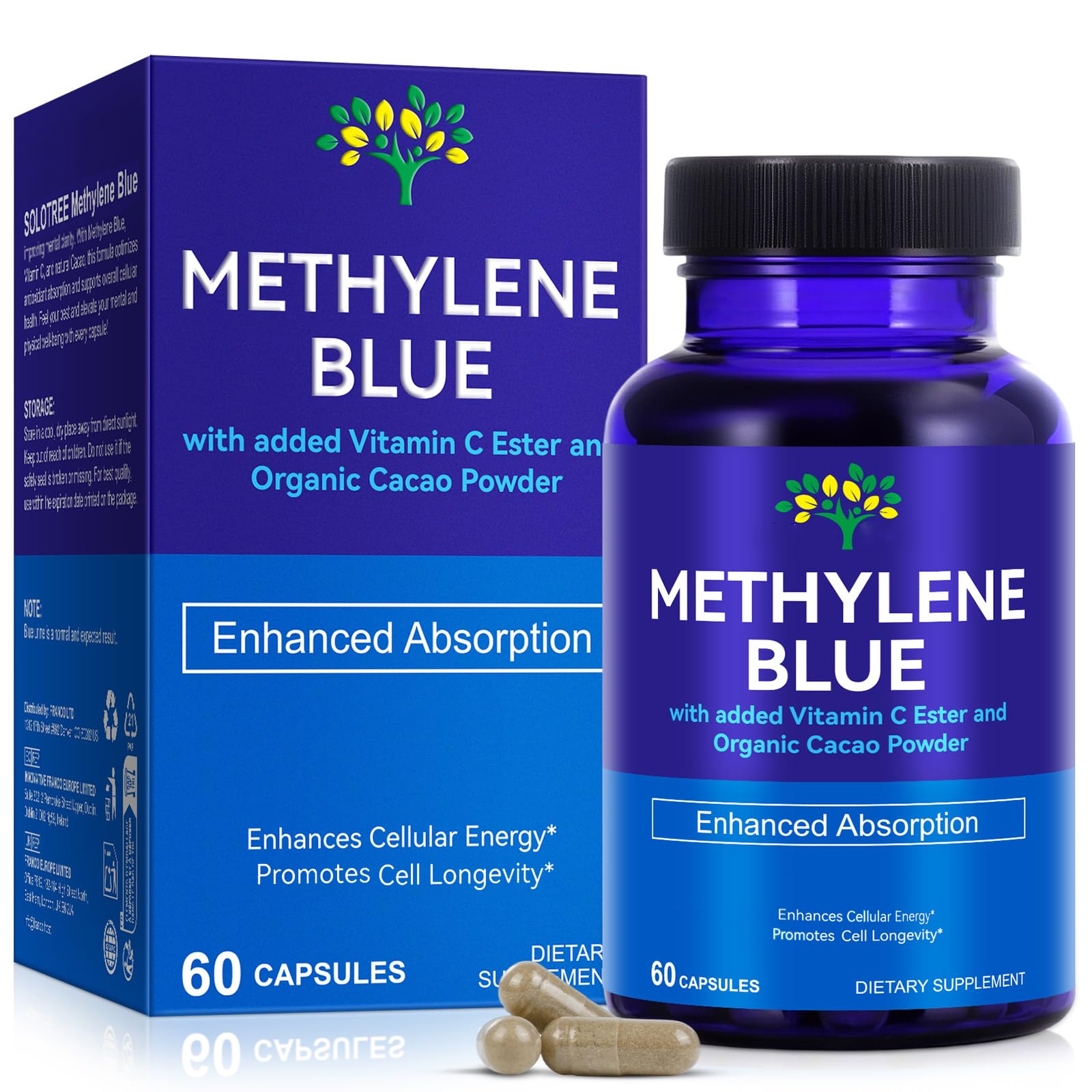 ZODENIS Methylene Blue Capsules, 60 Count