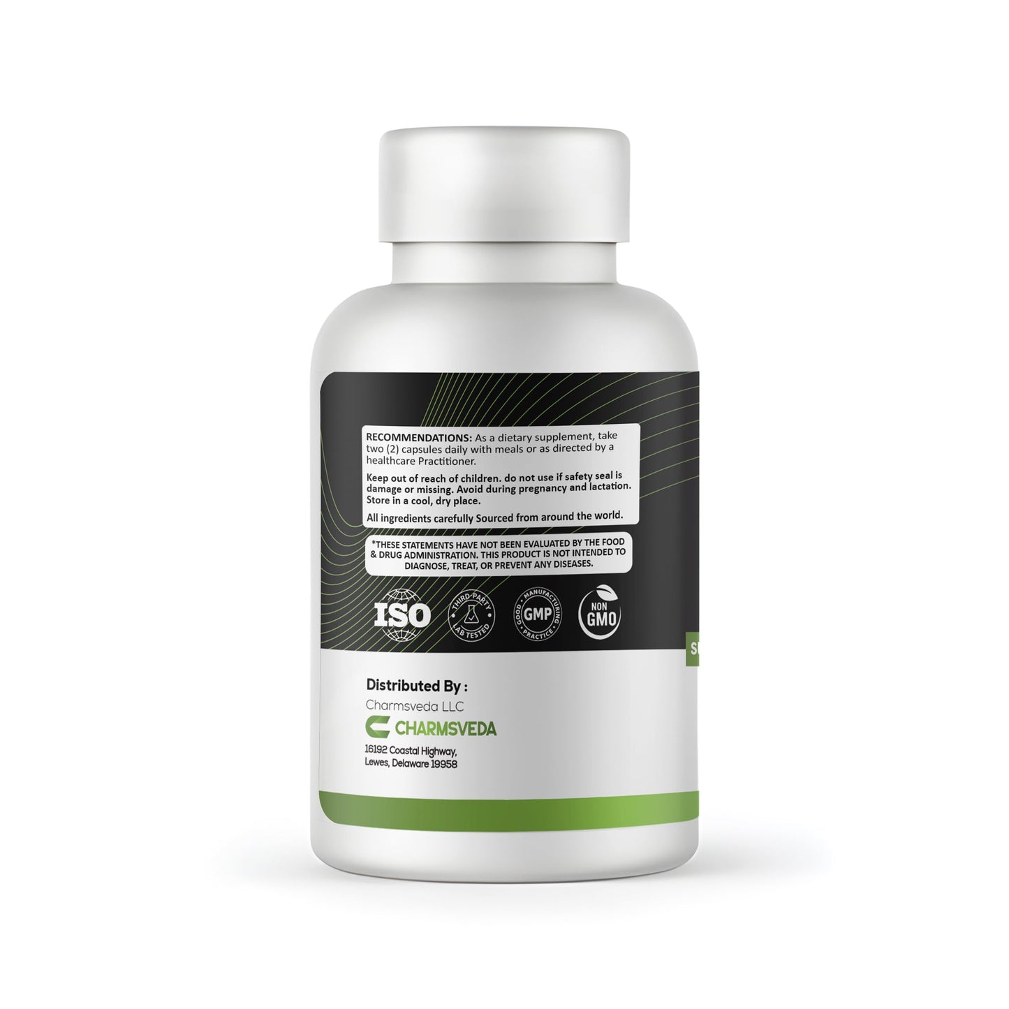 CHARMSVEDA Probiotics + Prebiotics, 60 Capsules