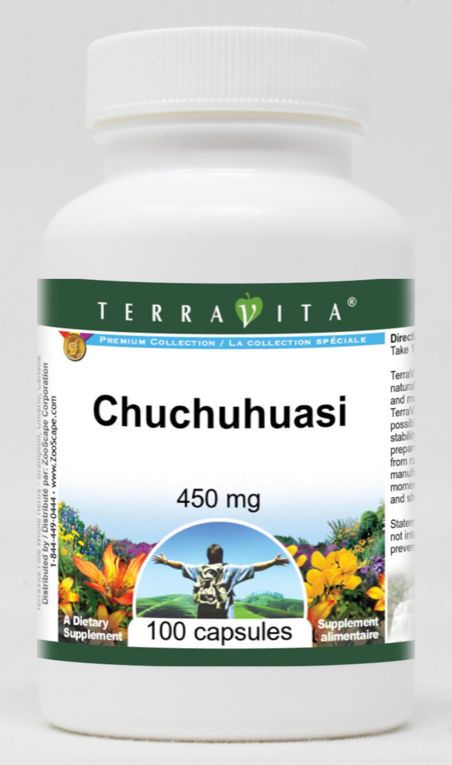 Terravita Chuchuhuasi 450 mg Capsule, 100 Count