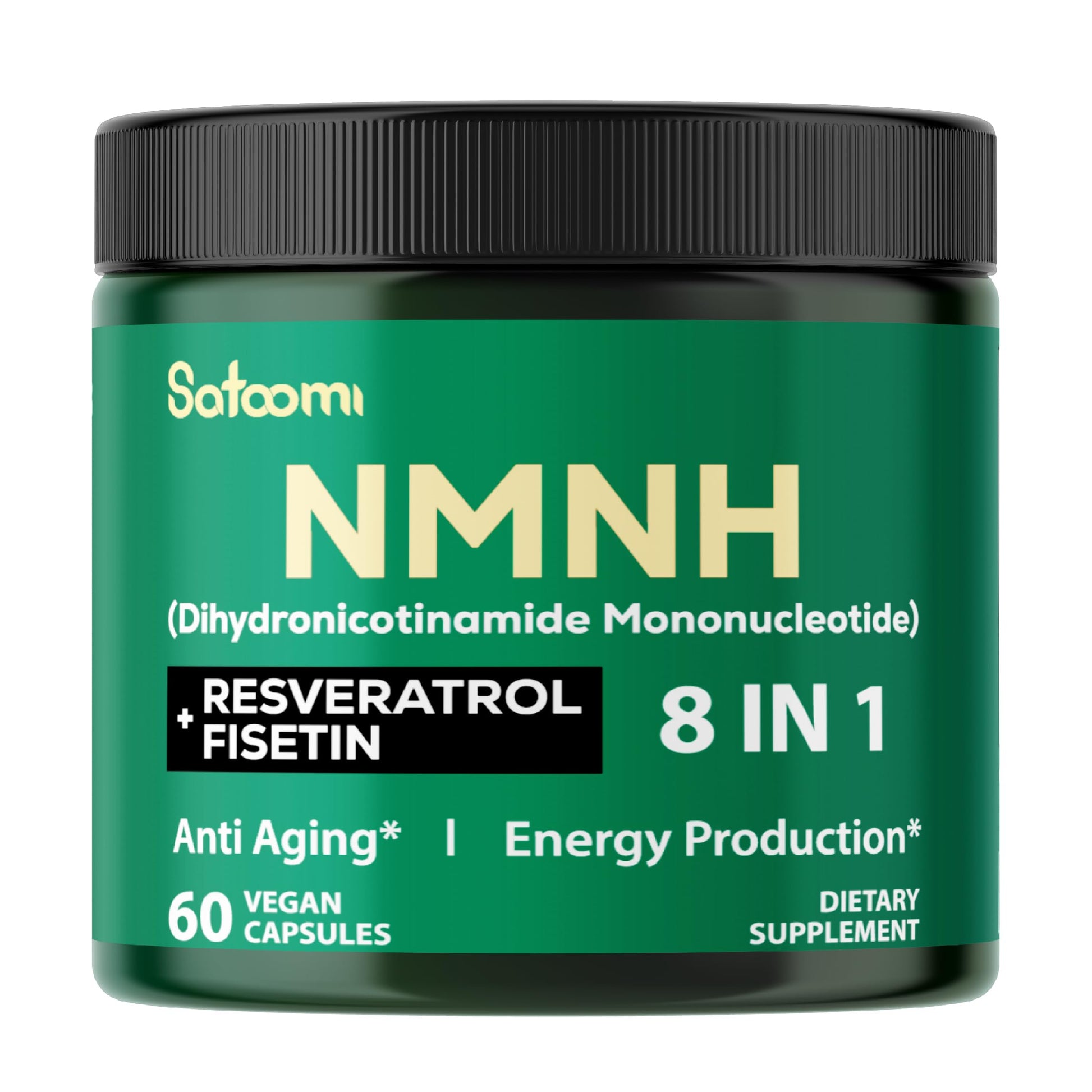 Satoomi NMNH 8in1 NMN Supplement Alternative Capsules 60 Count