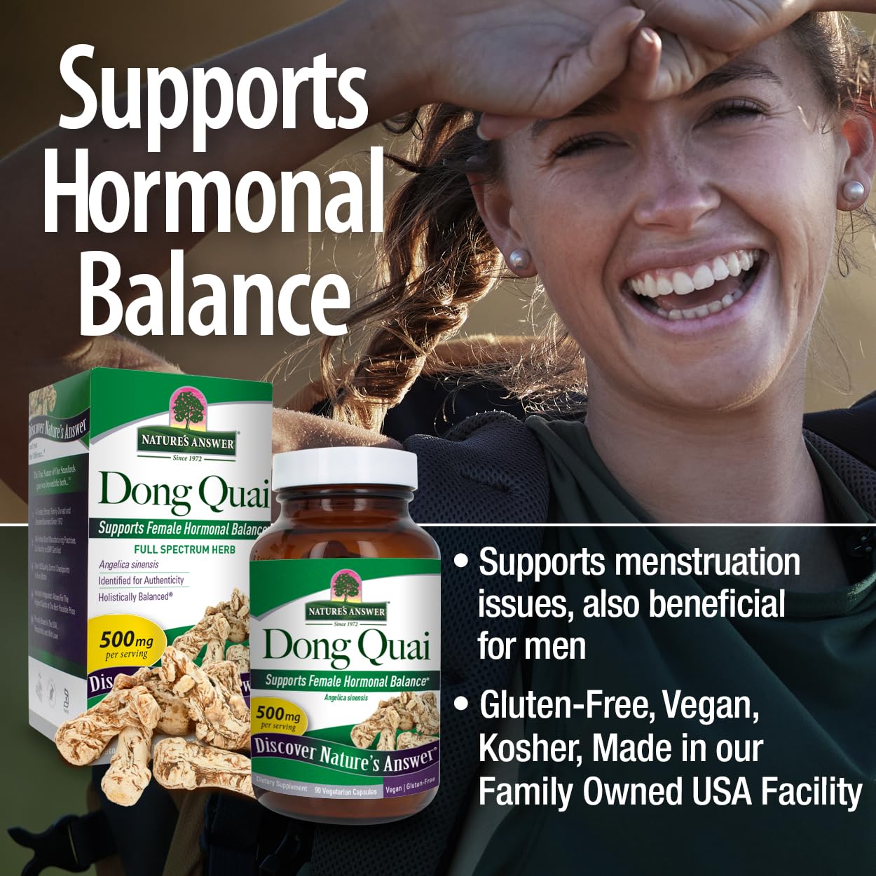 Nature's Answer Dong Quai Root 1000mg 90 Capsules