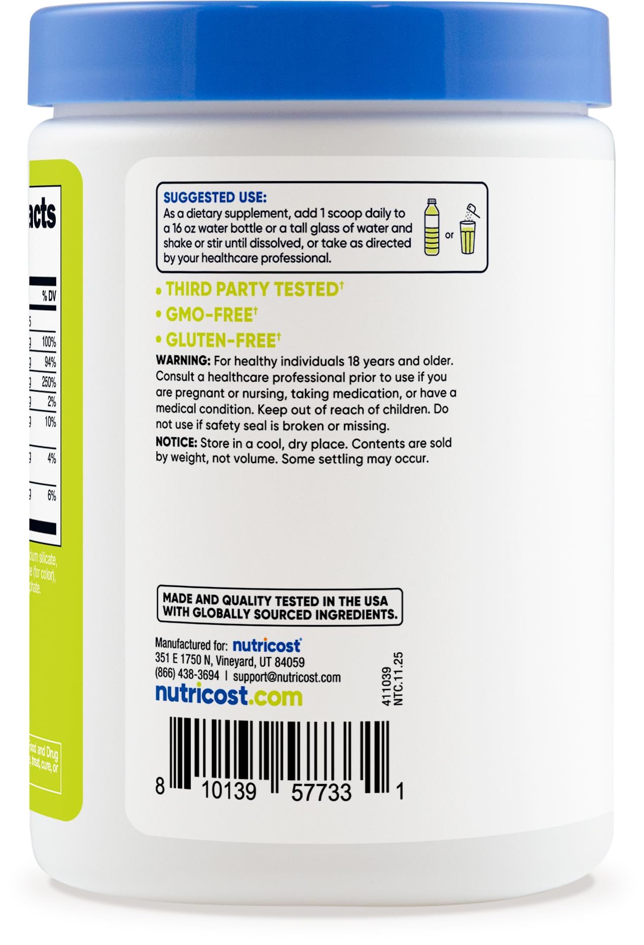 Nutricost Electrolytes Complex Powder 7.3 Ounce