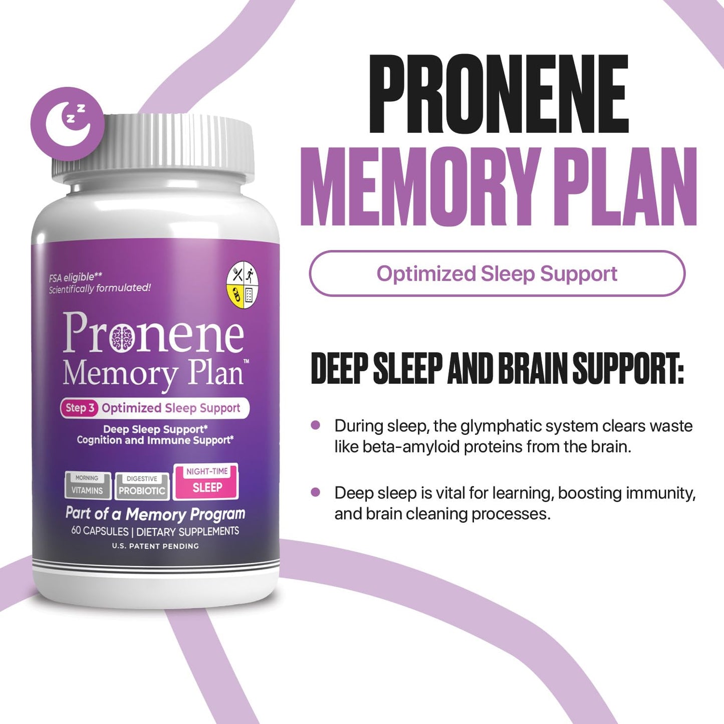 Pronene Memory Plan Optimized Sleep Support 60 Capsules