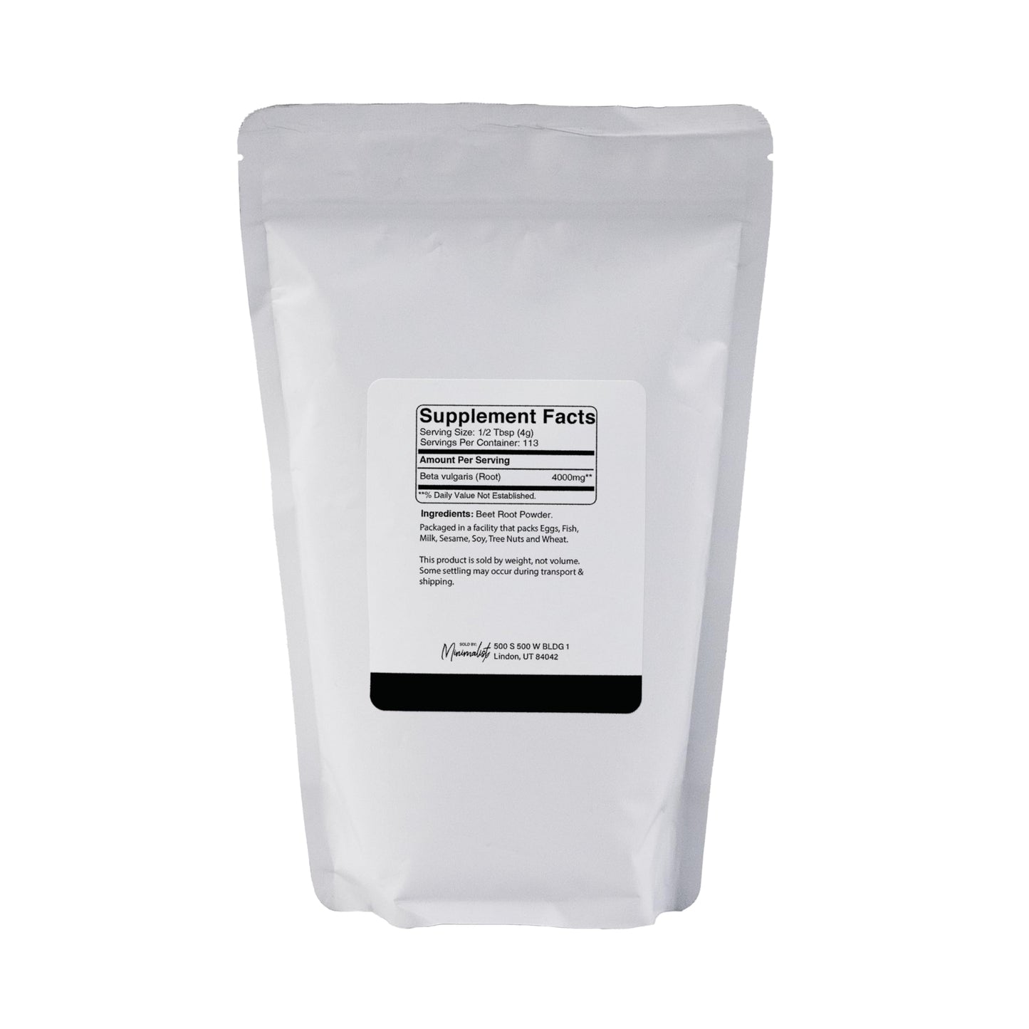 Minimalist Beet Root Powder, 16 oz