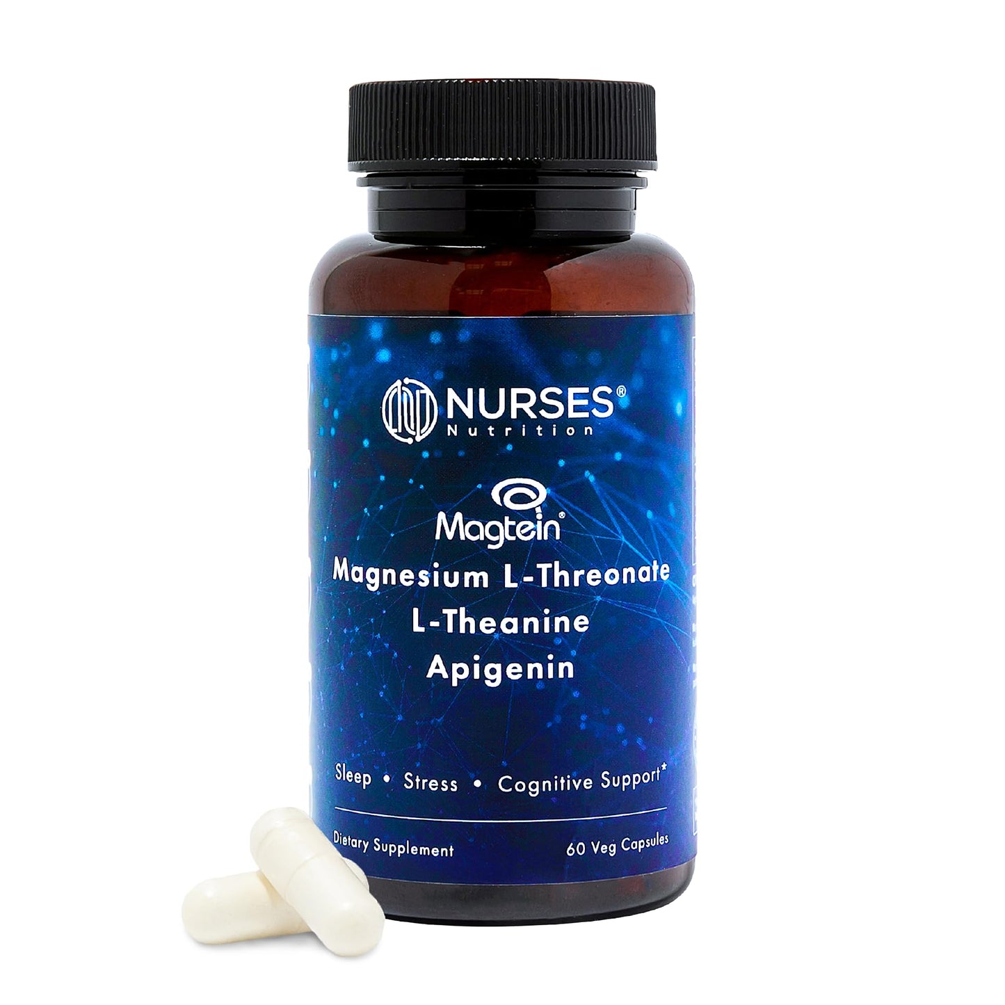 Nurses Nutrition Magnesium L-Threonate Sleep Support Capsule, 60 Count