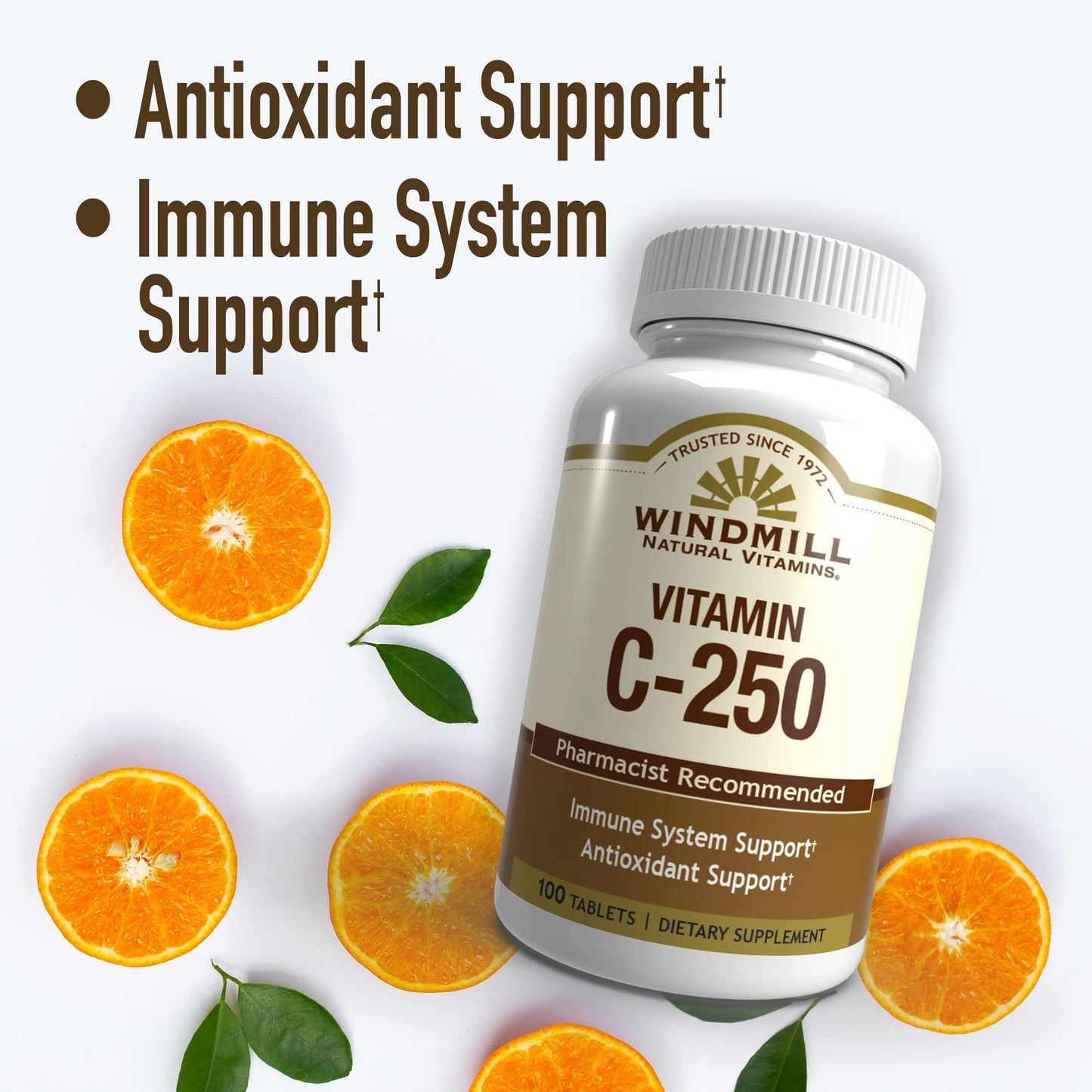 Windmill Vitamin C Tablets 250 mg, 200 Count