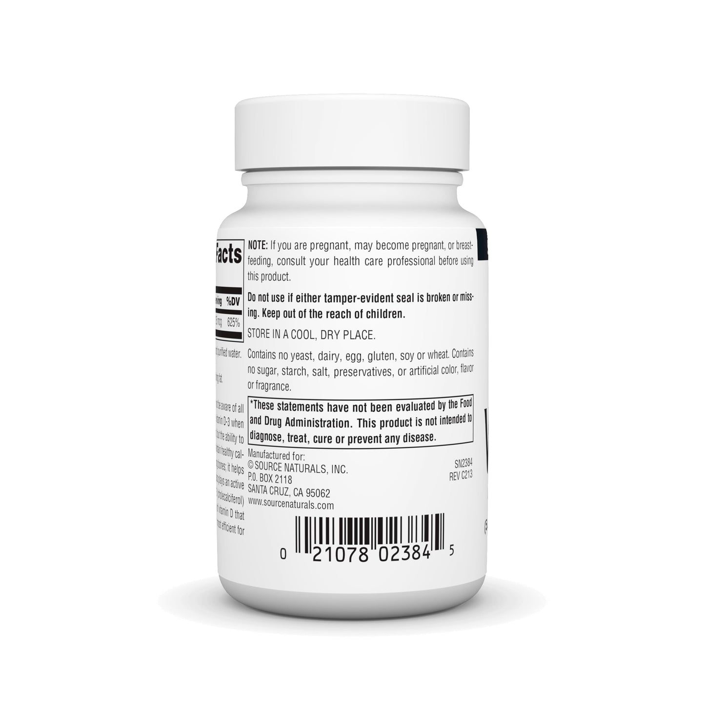 Source Naturals Vitamin D-3 1000 IU Softgels, 200