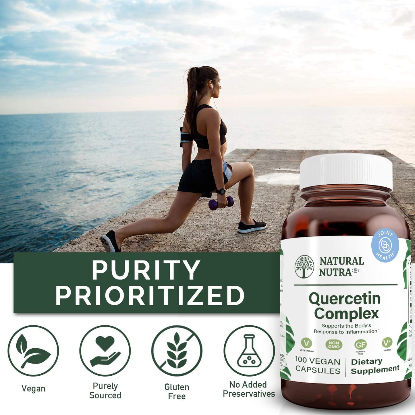 Natural Nutra Quercetin Complex Bromelain & Vitamin C Citrus Capsule 100