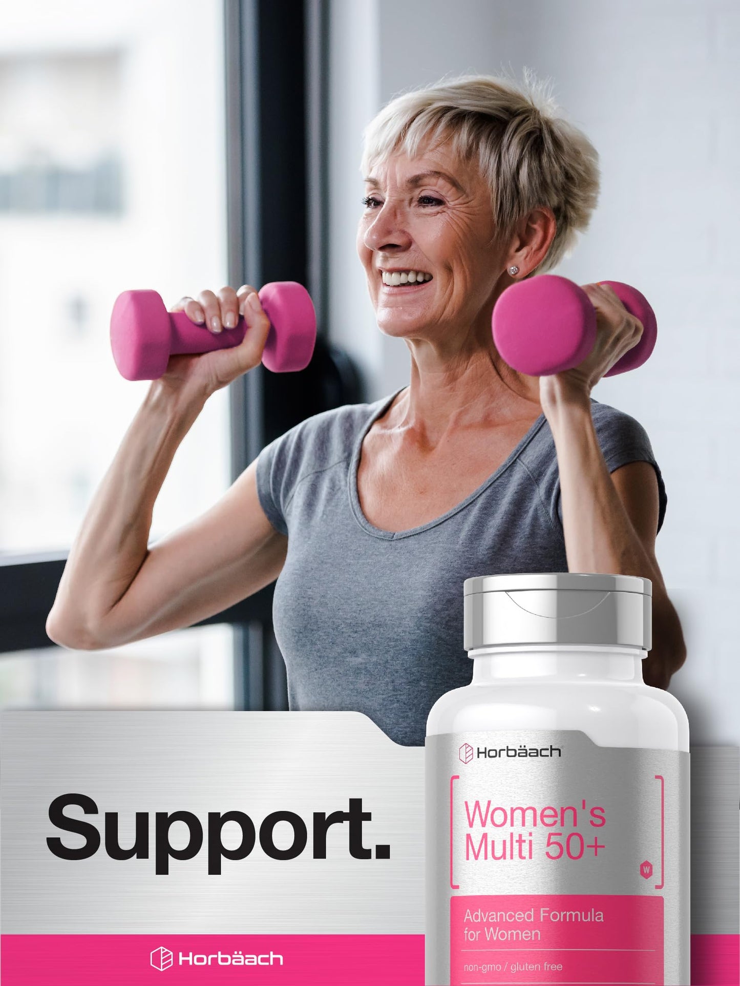 Horbäach Women's Multivitamin 50 Plus Caplets 60 Count