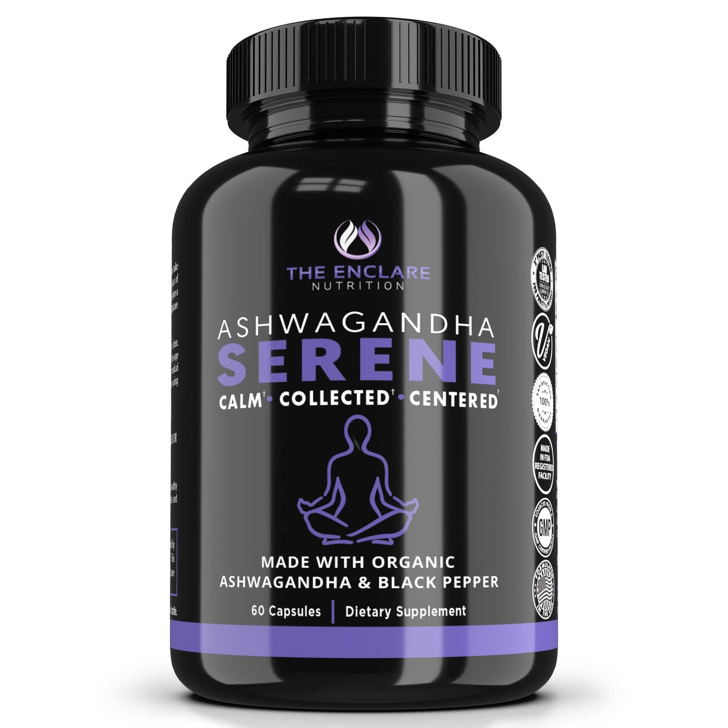 THE ENCLARE NUTRITION Ashwagandha Supplement 60 Capsules