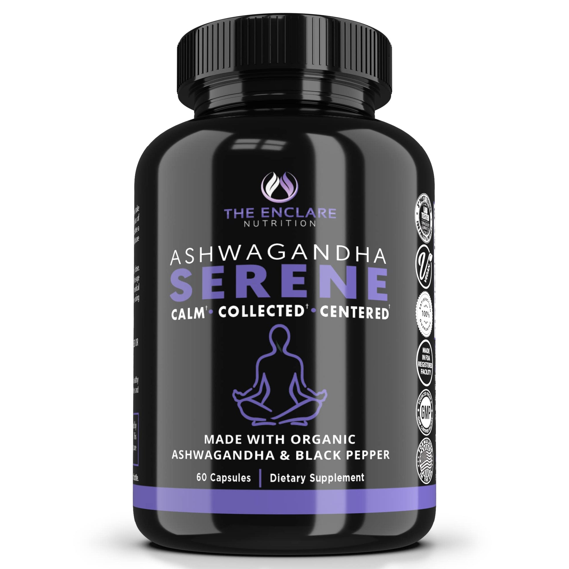 THE ENCLARE NUTRITION Ashwagandha Supplement 60 Capsules