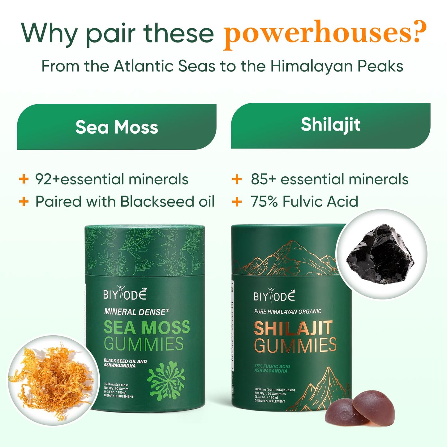 Xuore Himalayan Shilajit & Sea Moss Gummies, 120 Gummies