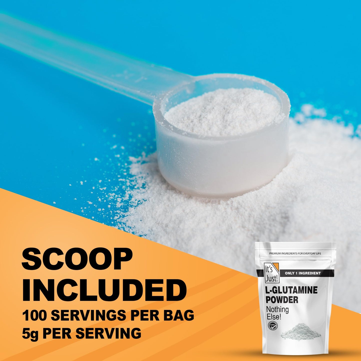 It's Just! L-Glutamine Powder 17.6 oz