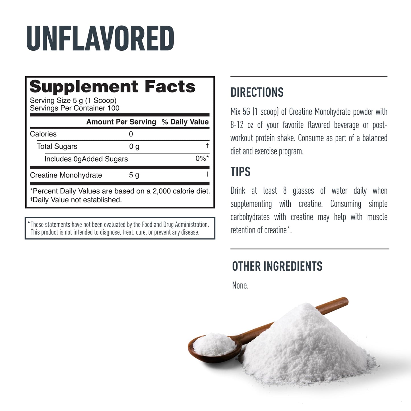 Isopure 100% Pure Creatine Monohydrate Powder, 17.6 oz