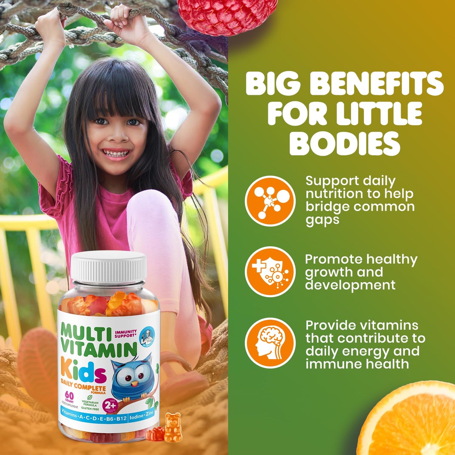 DR. MORITZ Omega 3 Gummies and Kids Multivitamin Gummies Bundle, 150 Gummies
