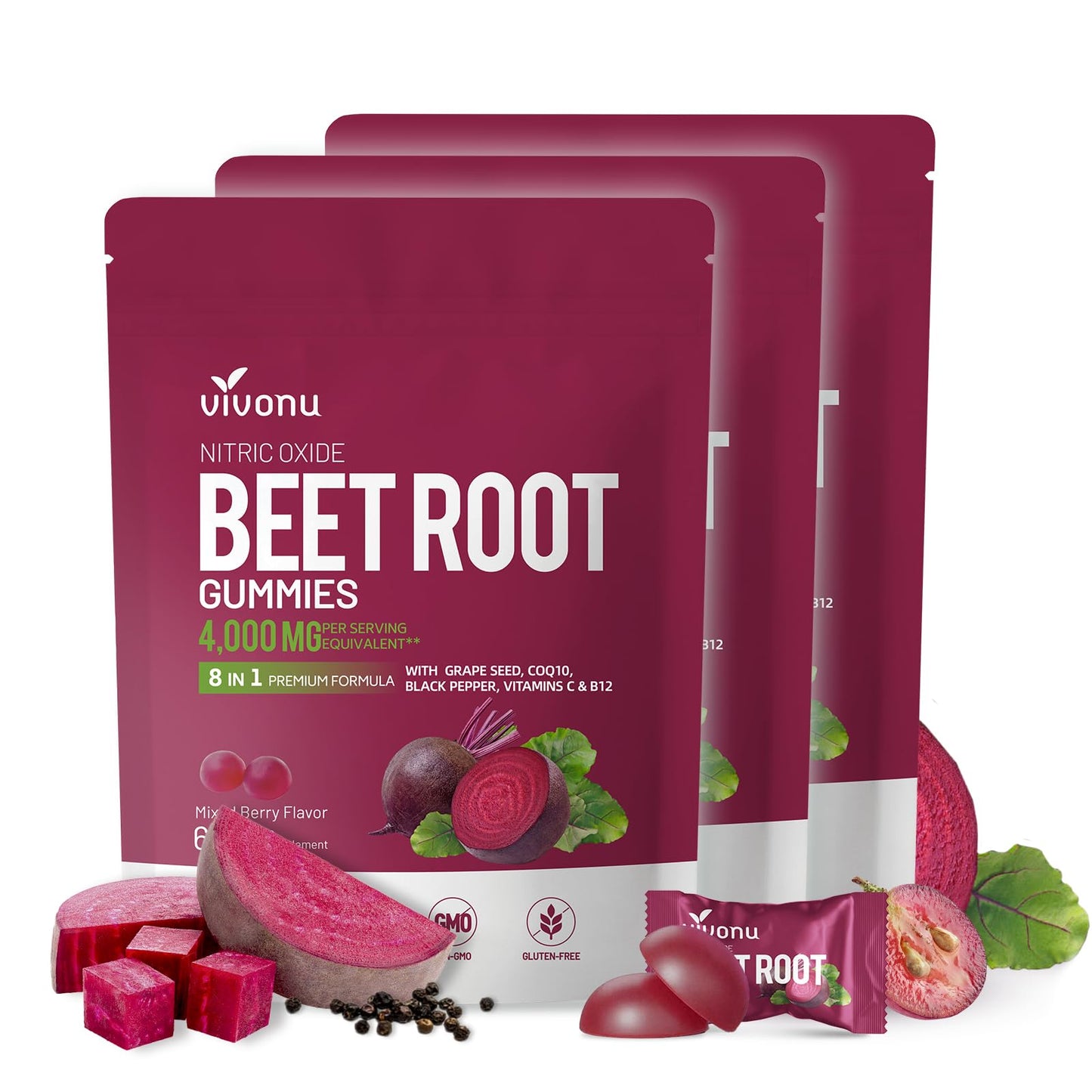VivoNu Beet Root Capsule 240 Count