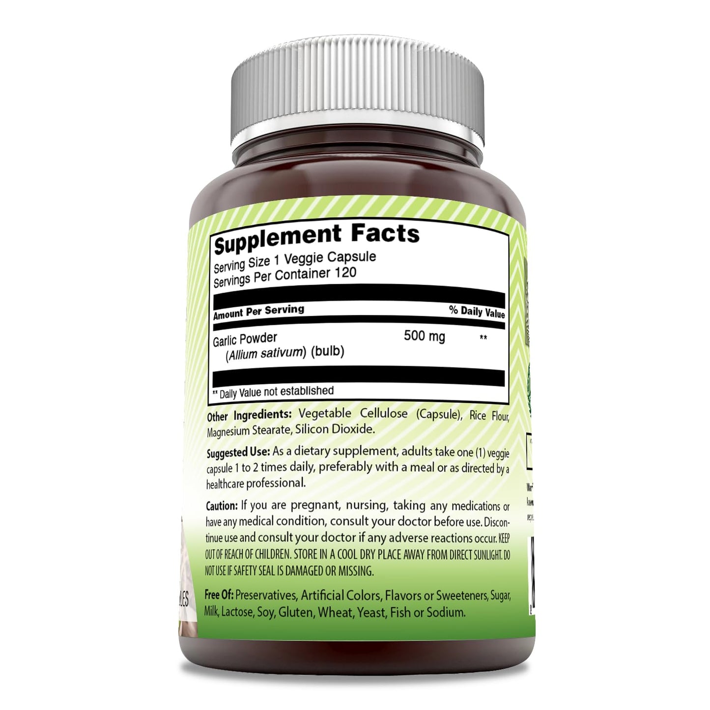 Amazing India Garlic 500 mg Capsule 1 Count