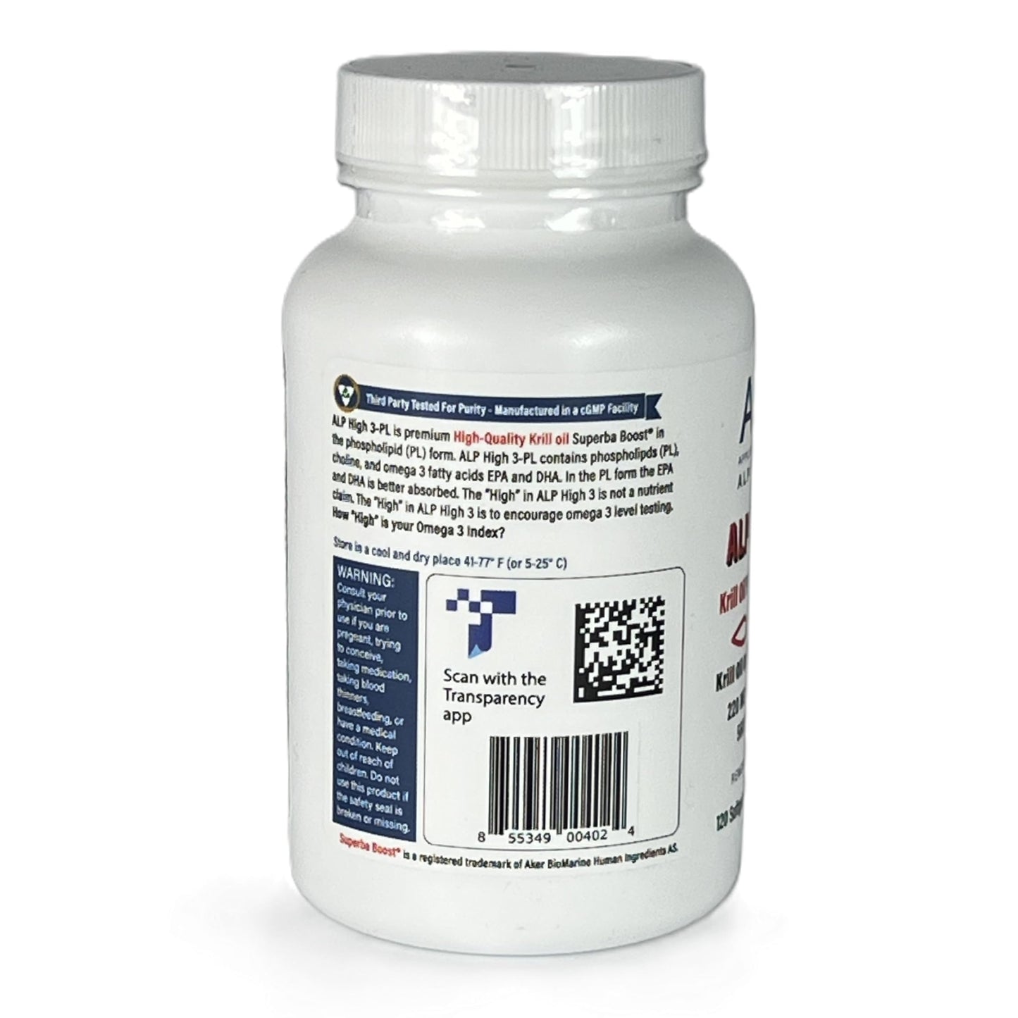 ALP High-3 Krill Oil Softgel, 120 Count