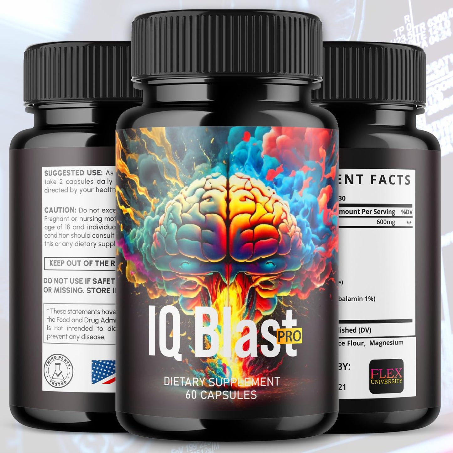 Flex University IQ Blast Pro Capsule 180 Capsules