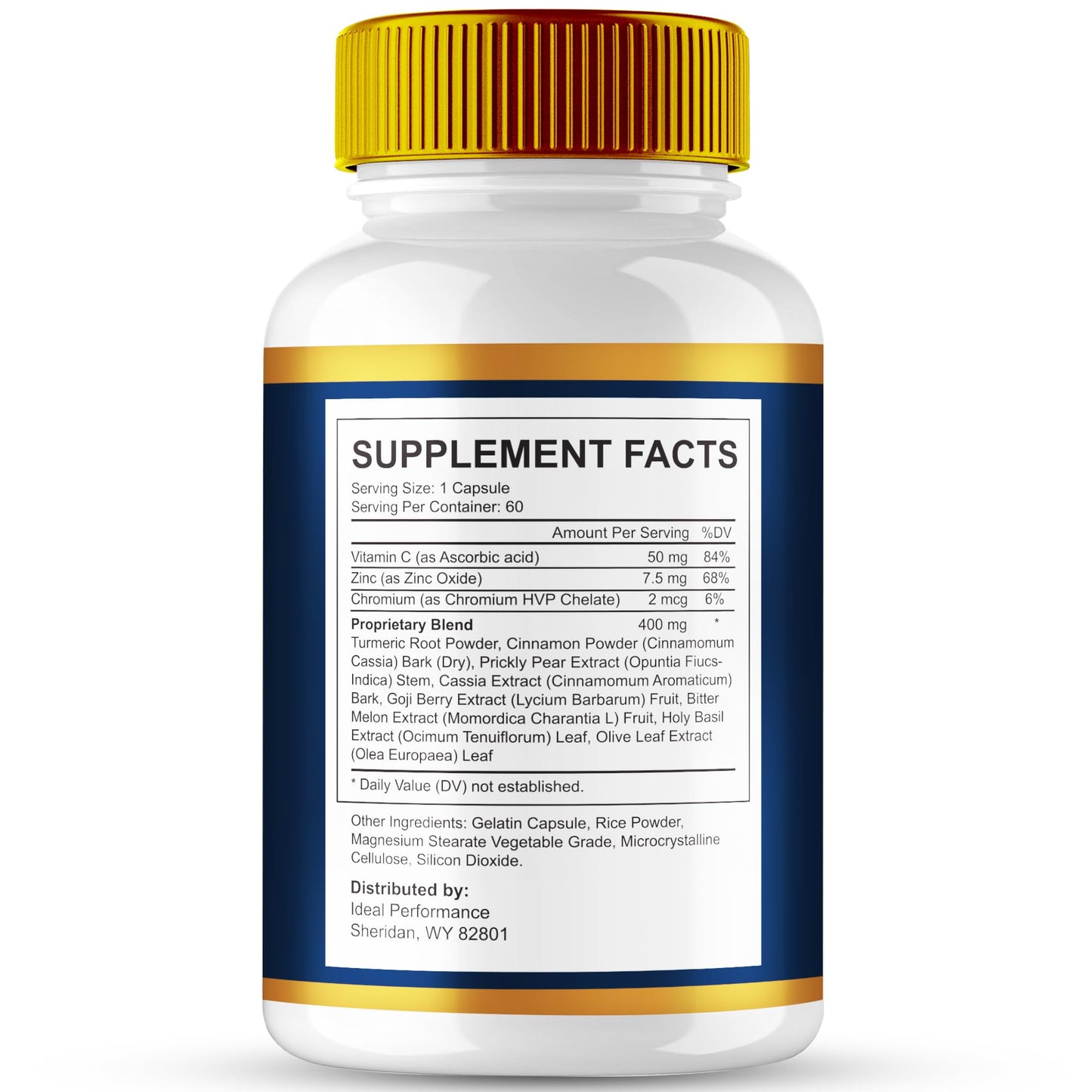 IDEAL PERFORMANCE Iron Vision Eye Supplement Capsules 180 Count
