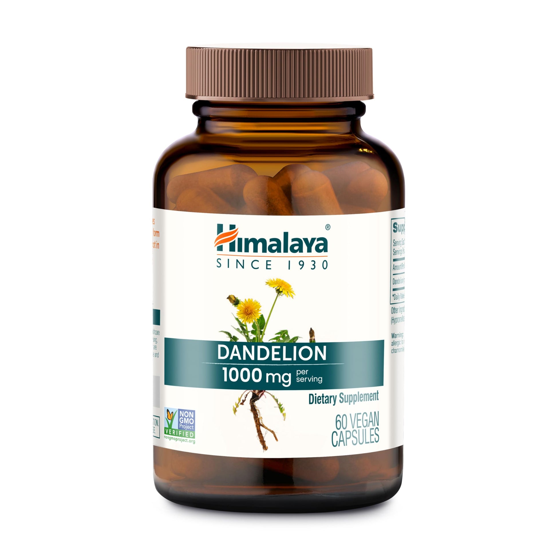 Himalaya Dandelion Root Supplement Capsules, 60 Count