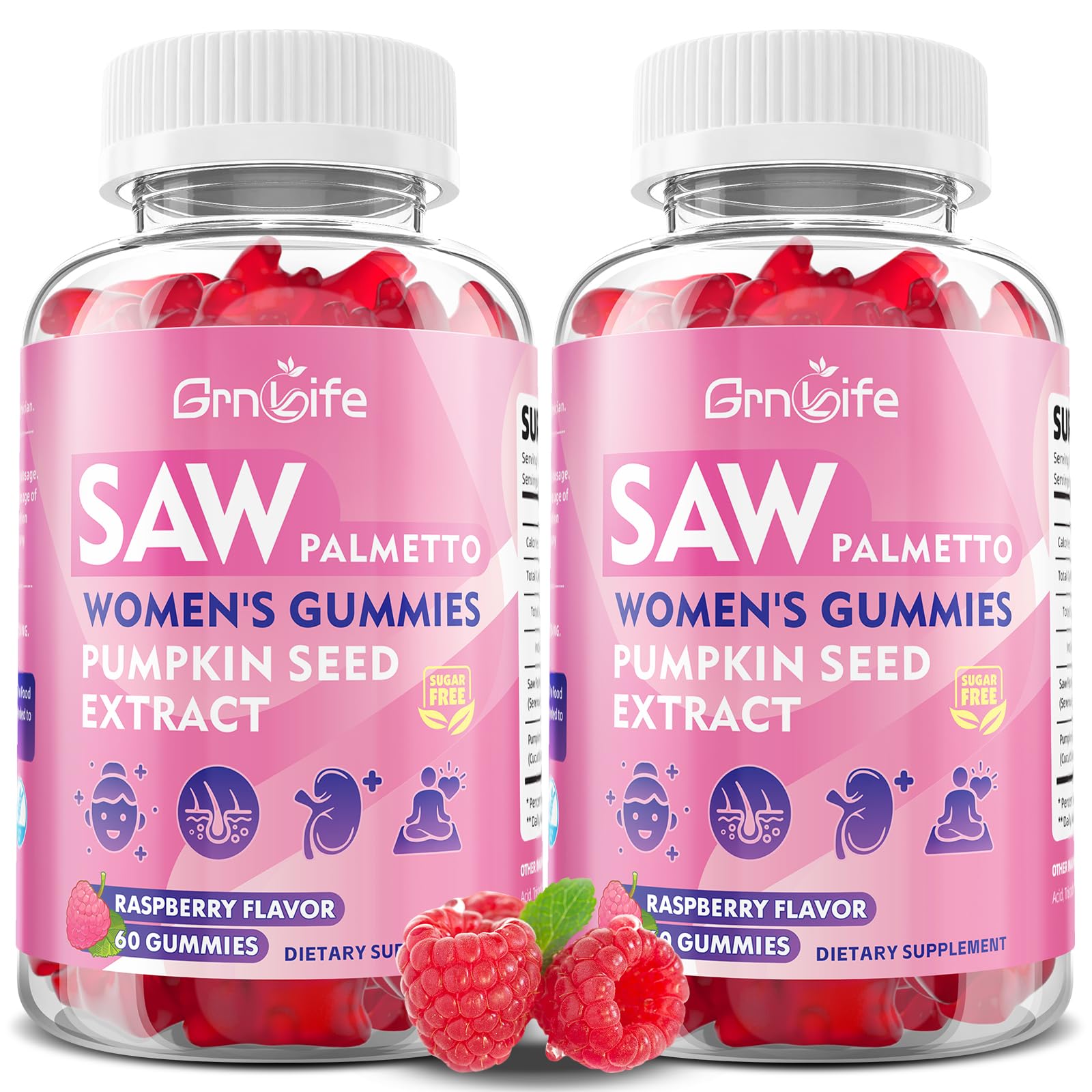 GrnLife Saw Palmetto Gummies, 120 Count