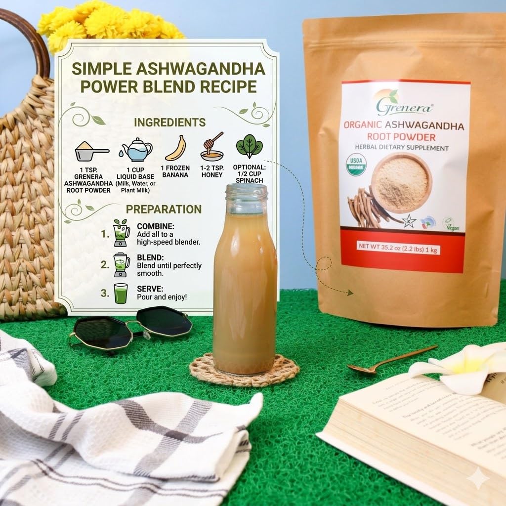 Grenera Ashwagandha Root Powder 35.2 Ounces