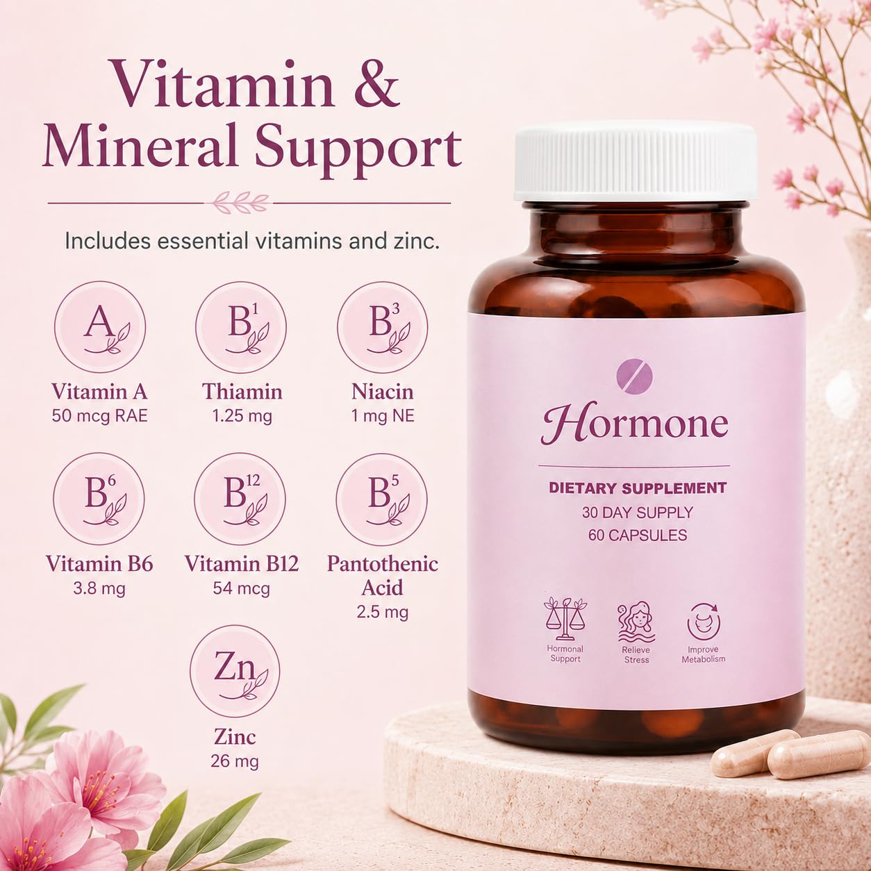 Prspy Hormone Balance Support for Women 60 Capsules