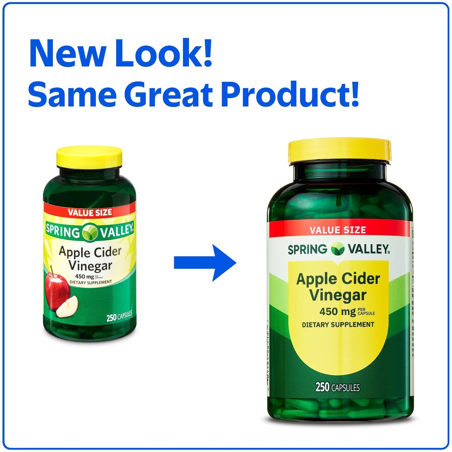 SUREFECT Apple Cider Vinegar 450 mg Capsules, 250 Count