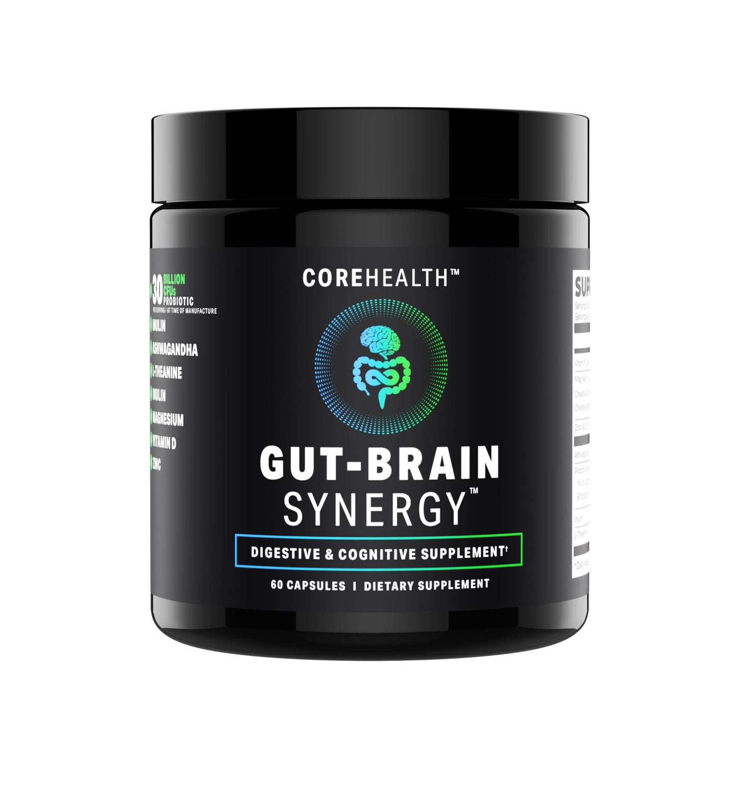 COREHEALTH Gut-Brain Synergy Probiotic & Nootropic Capsule, 60 Count