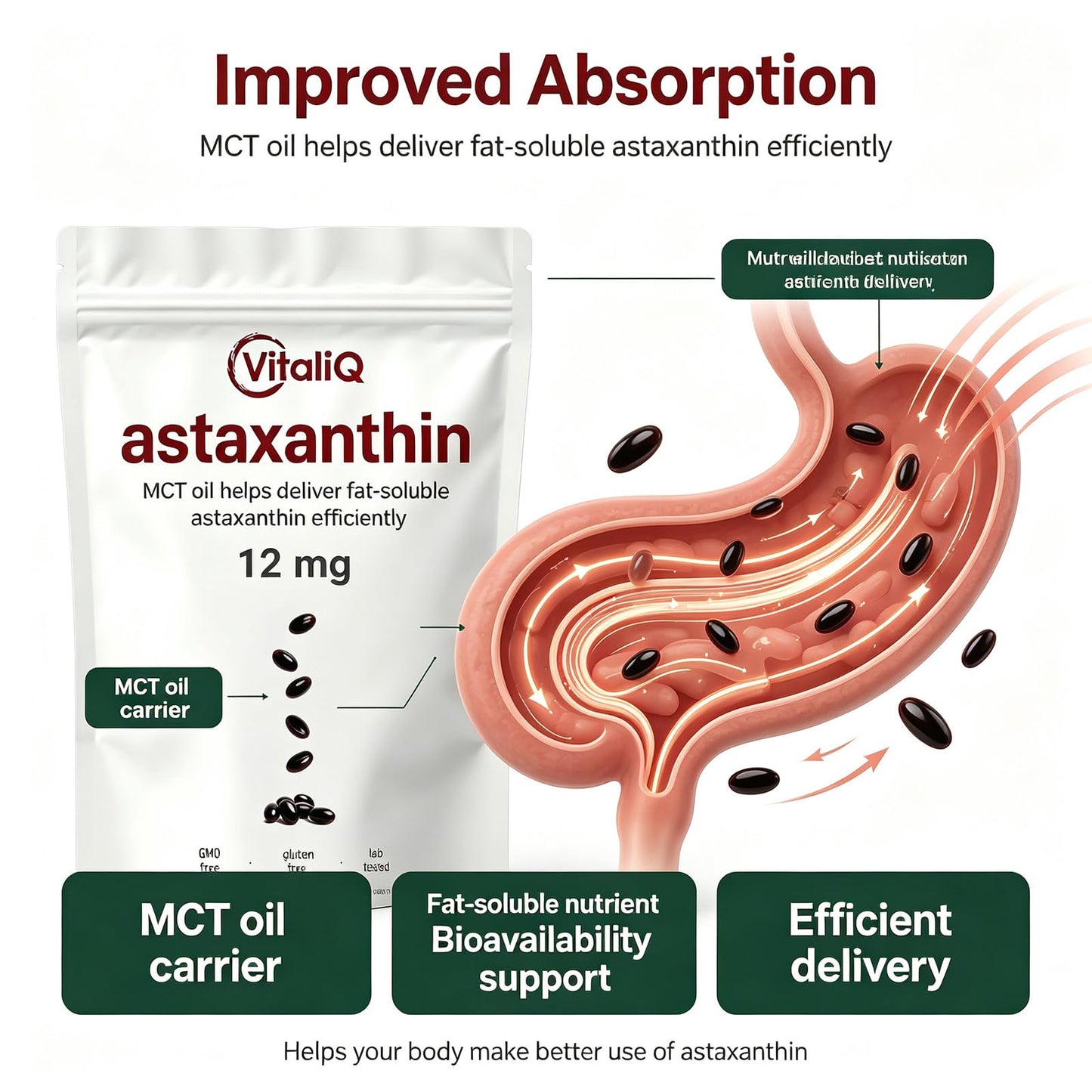 Ella ola kids Vitaliq Astaxanthin Softgel 1 Count