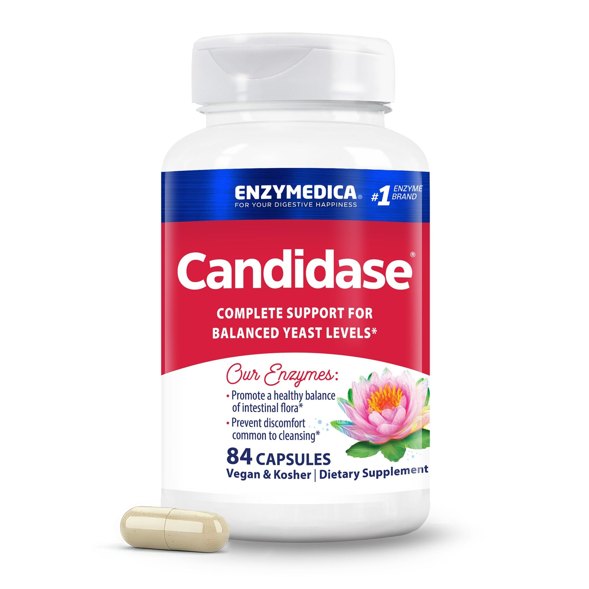 Enzymedica Candidase Enzymes for Men & Women Capsules 84 Count