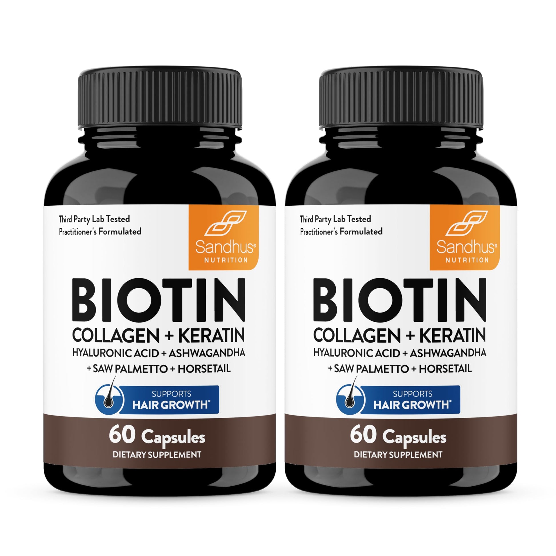 Sandhu's Biotin, Collagen & Keratin Complex Capsules, 120 Count
