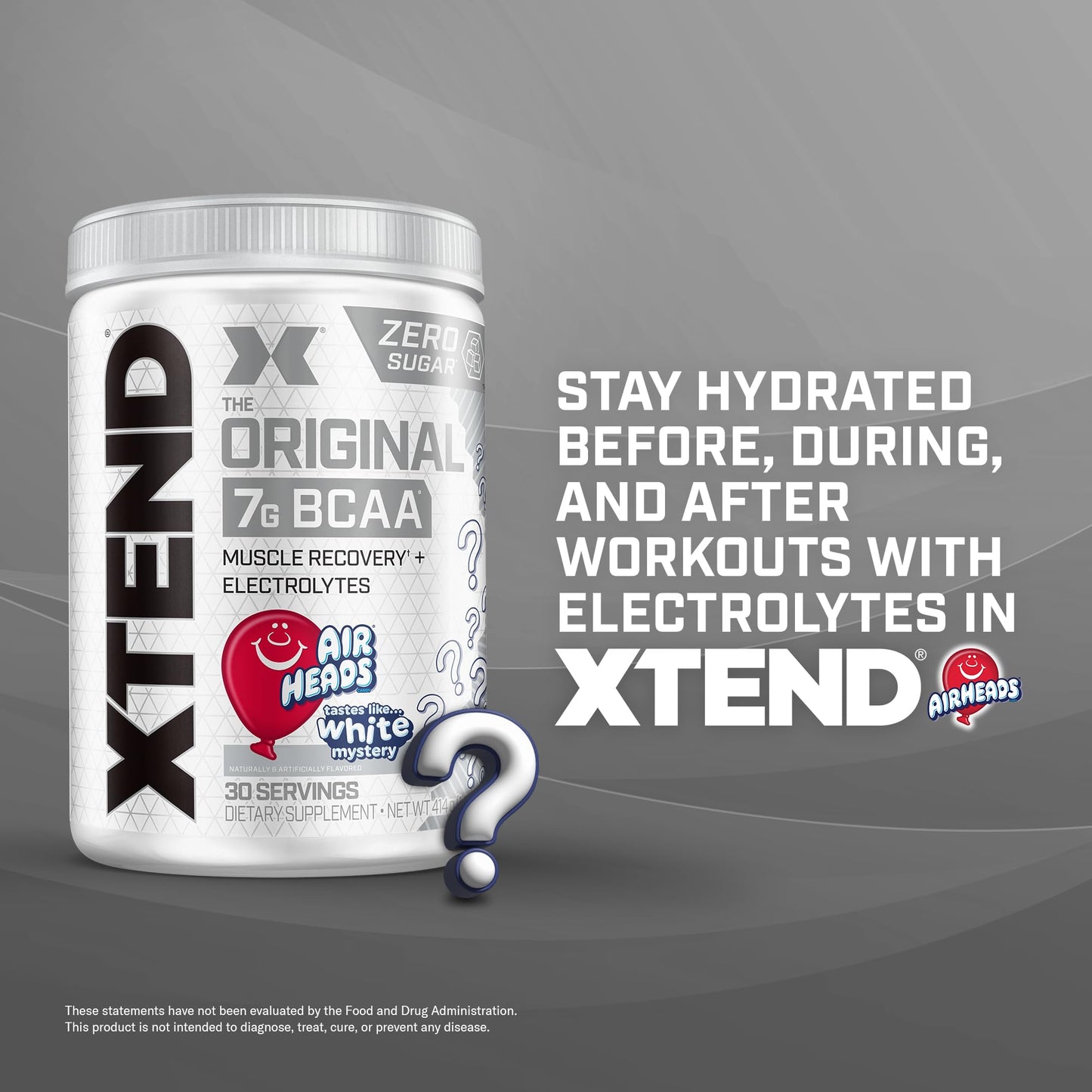 Xtend XTEND Original BCAA Powder Airheads Candy Flavor, 7g BCAA and 2.5g L-Glutamine, Sugar Free, 14 oz