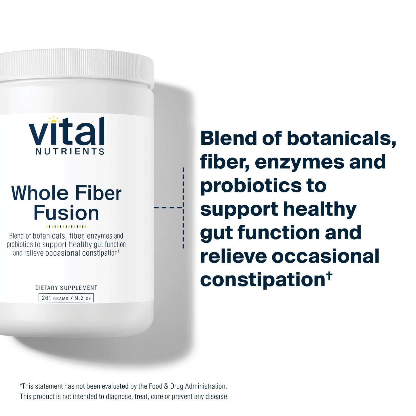 Vital Nutrients Whole Fiber Fusion Powder - 50 Count