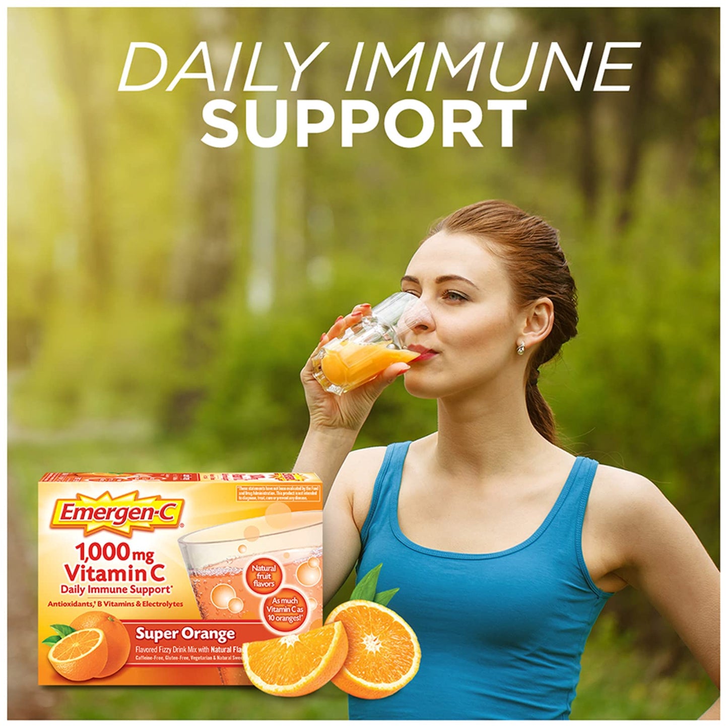 Emergen-C 1000mg Vitamin C Powder for Daily Immune Support, Powder, 36 Count