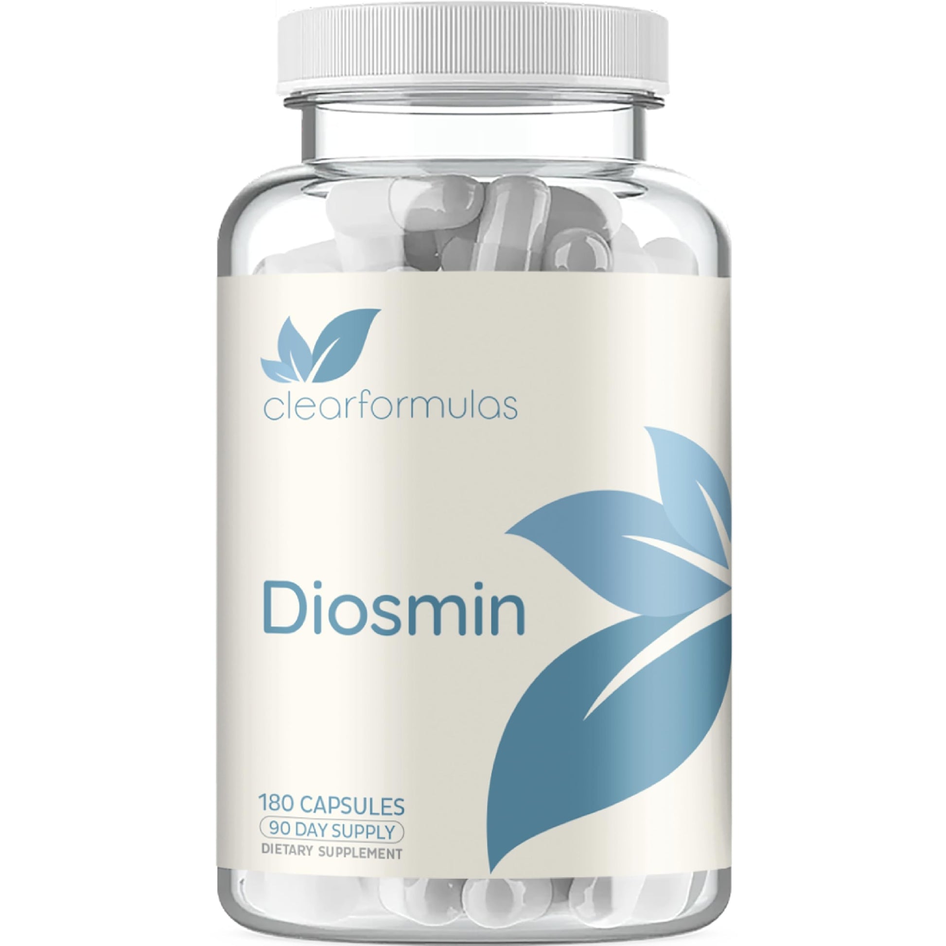 Clear Formulas Diosmin 1000mg Circulation and Vein Support Supplement Capsule 180 Count