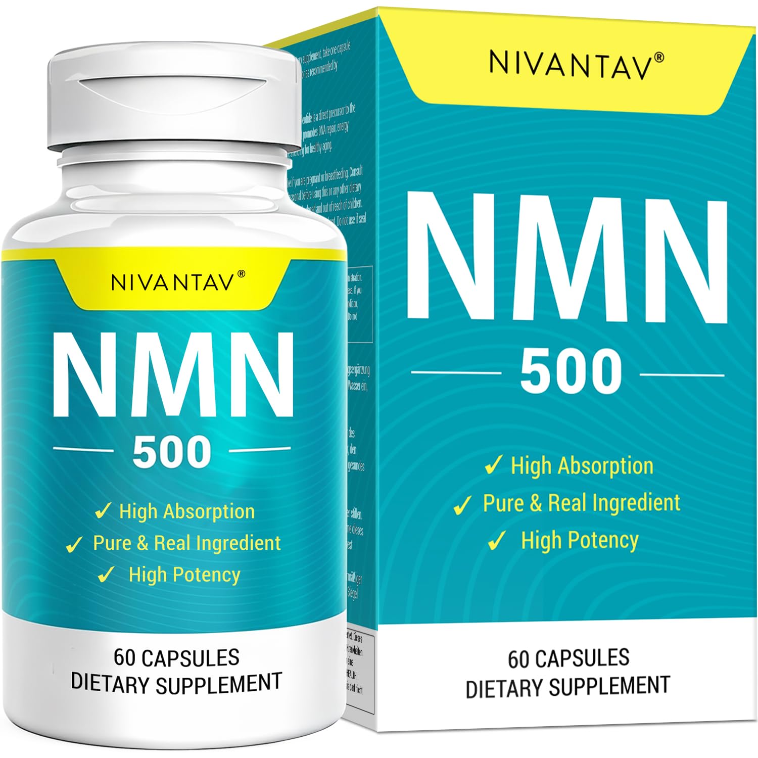 Nivantav NMN Supplement Capsules 120 Capsules
