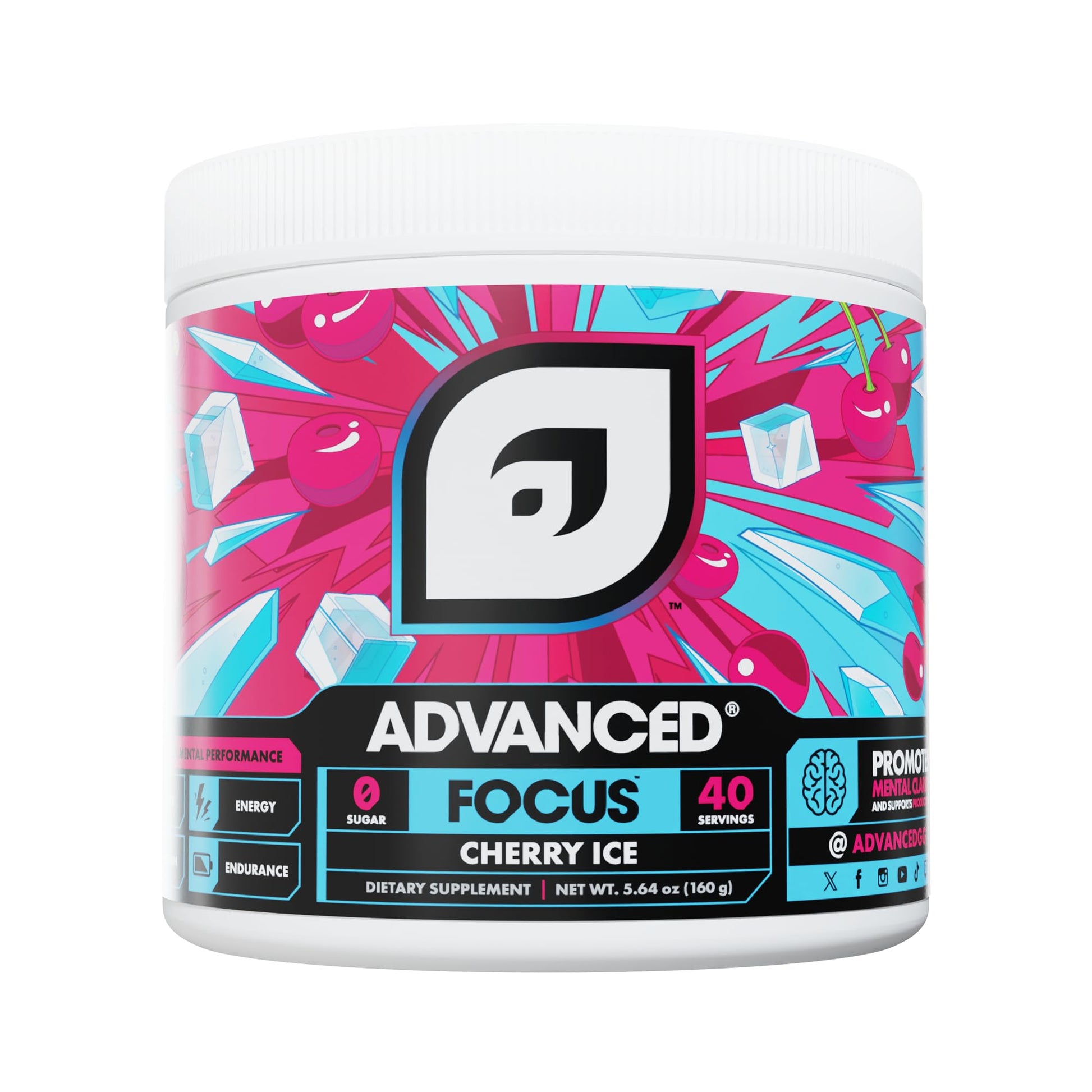 Advanced Focus Lemon Lime Powder 5.71 Ounce