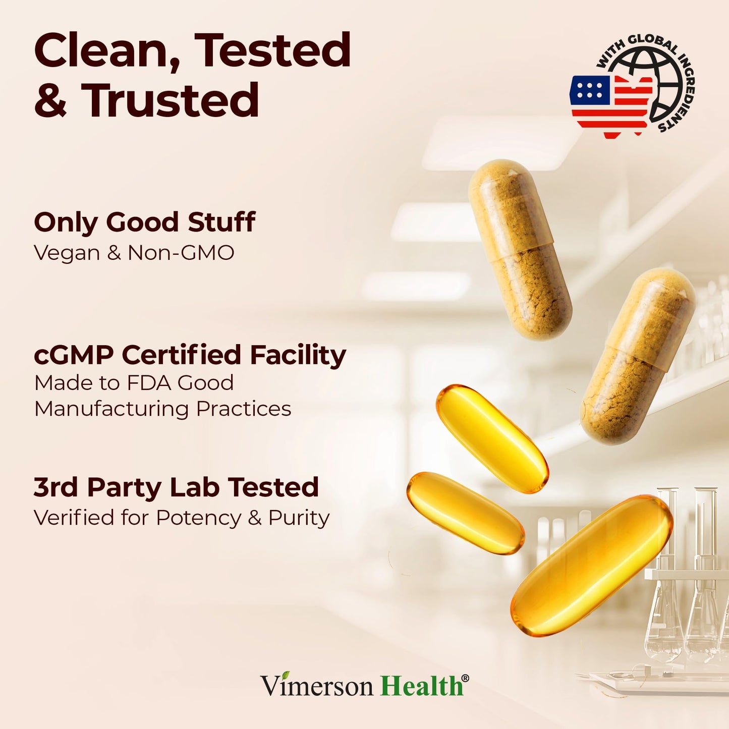 Vimerson Health Boswellia Turmeric Curcumin Supplement + Black Seed Oil Capsules, 150 Capsules
