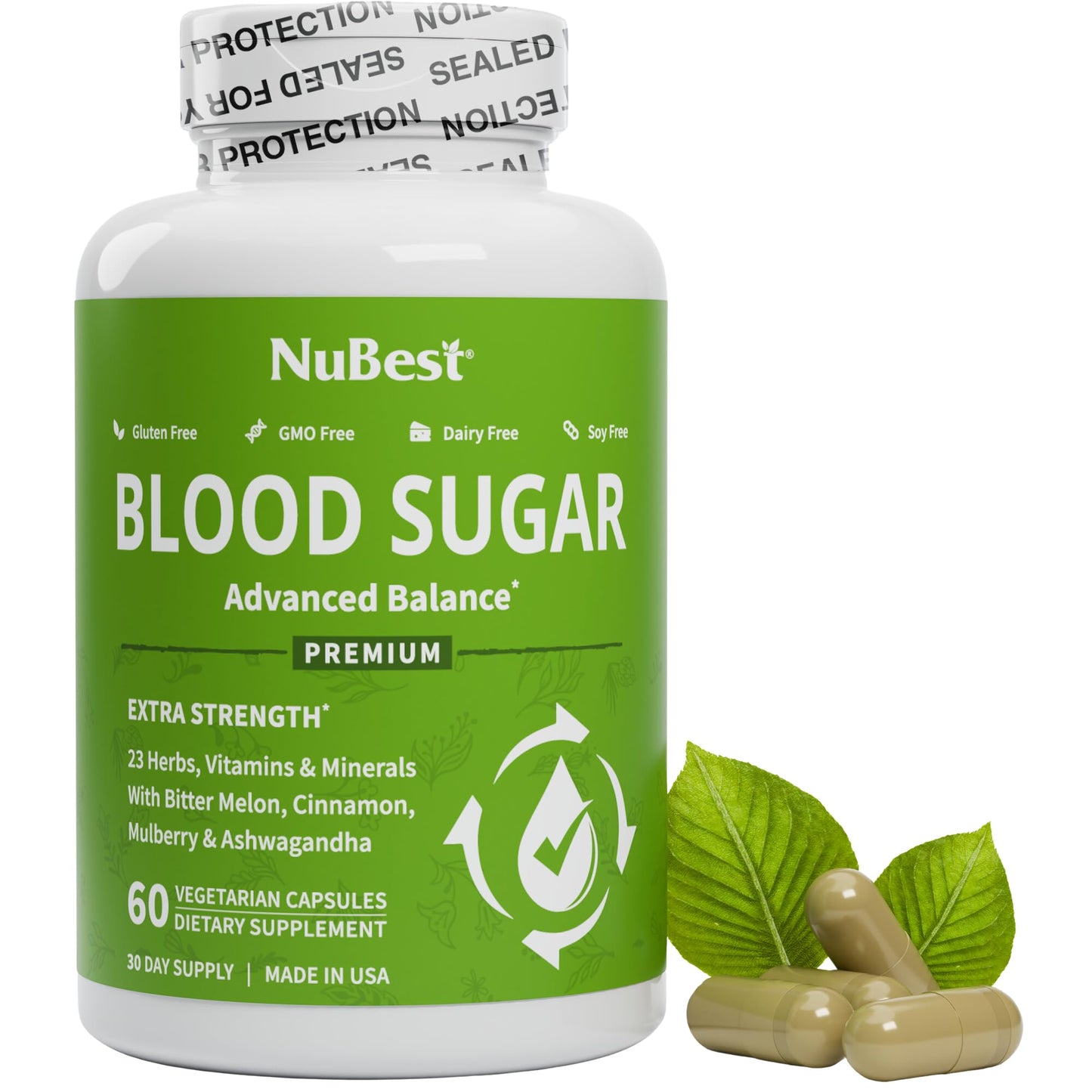 NuBest Blood Sugar Advanced Formula Capsules, 120 Count